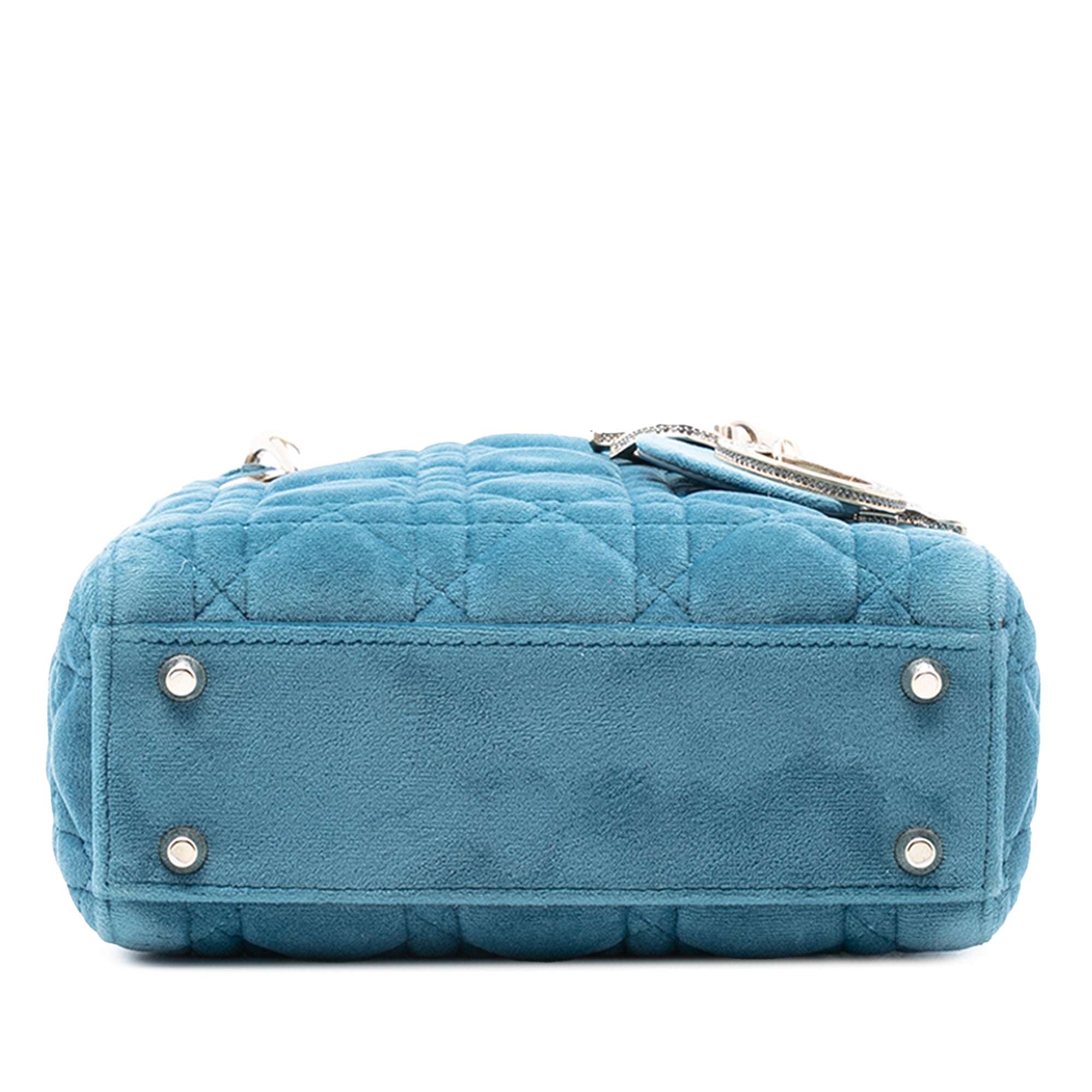 Dior Mini Velvet Cannage Lady Dior - image 3