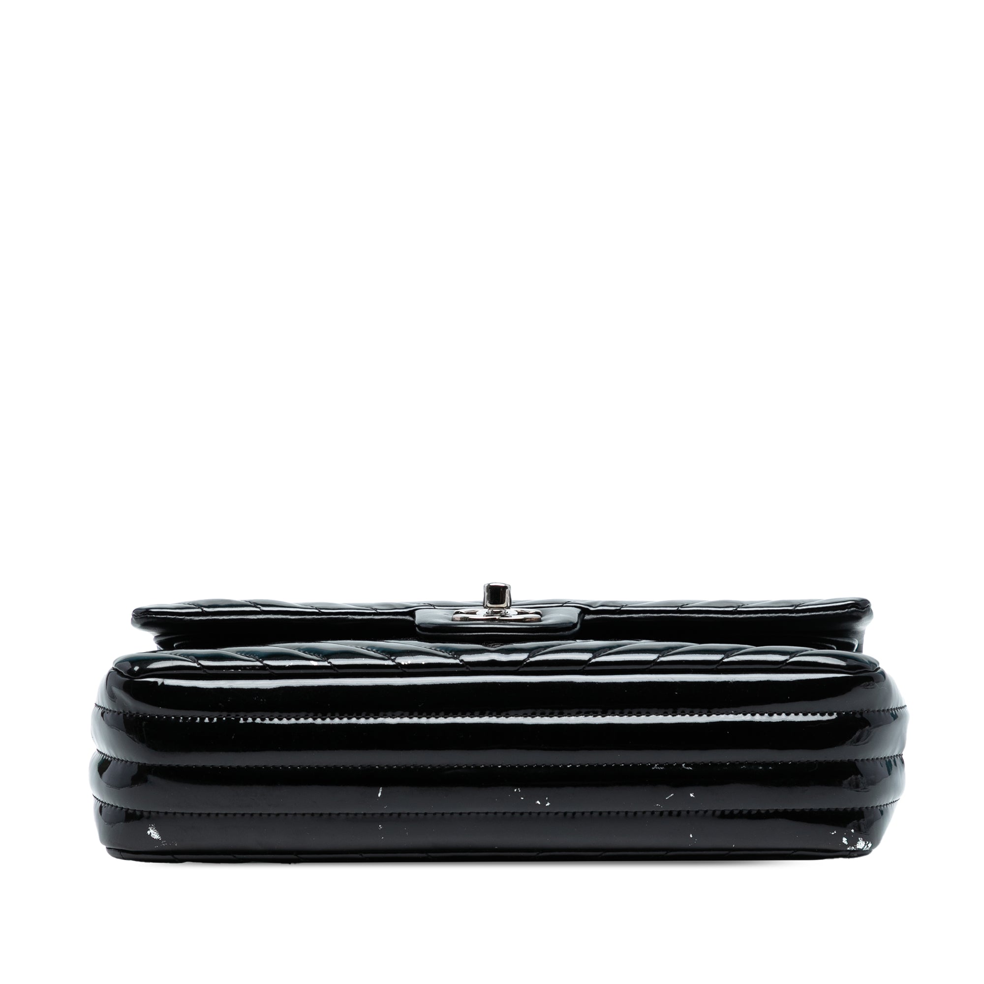 Chanel Medium Classic Chevron Patent Double Flap - image 3