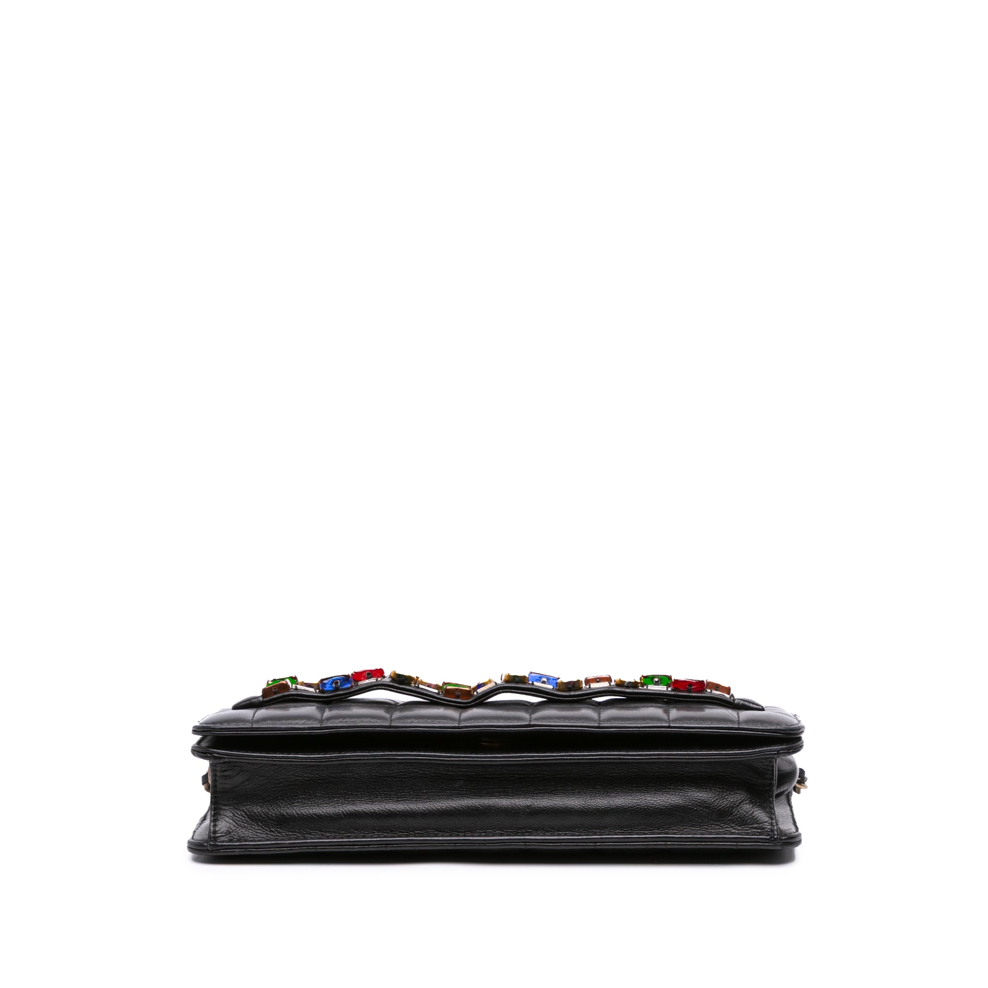 Chanel Paris Byzance Lambskin Jeweled Evening Clutch with Chain - image 3