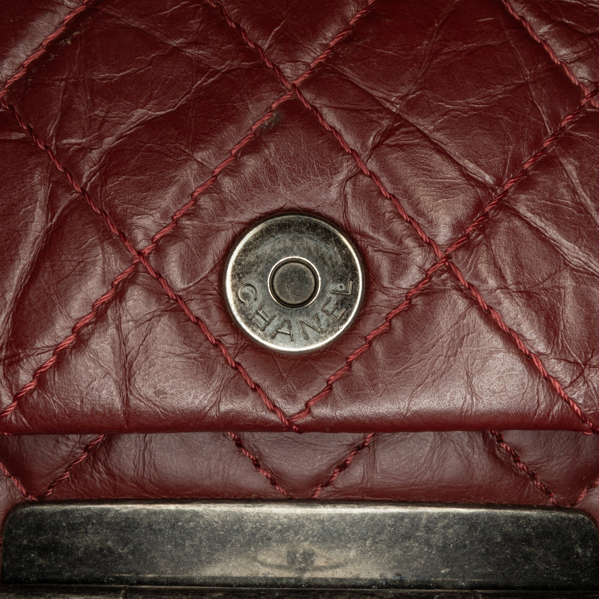 Chanel Quilted Aged Calfskin CC Square Flap - image 12