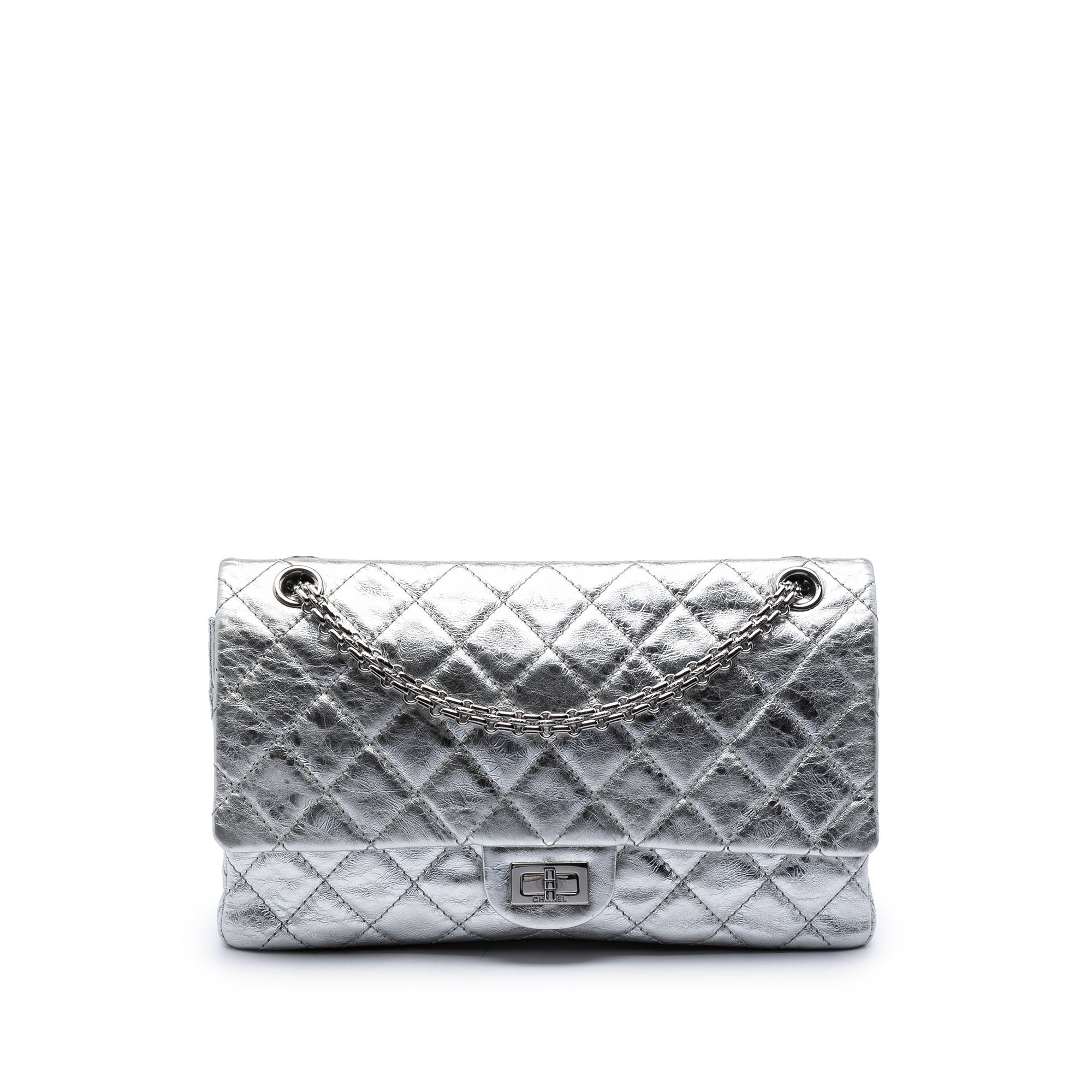 Chanel Quilted Metallic Aged Calfskin Reissue 2.55 Double Flap 226 - image 1