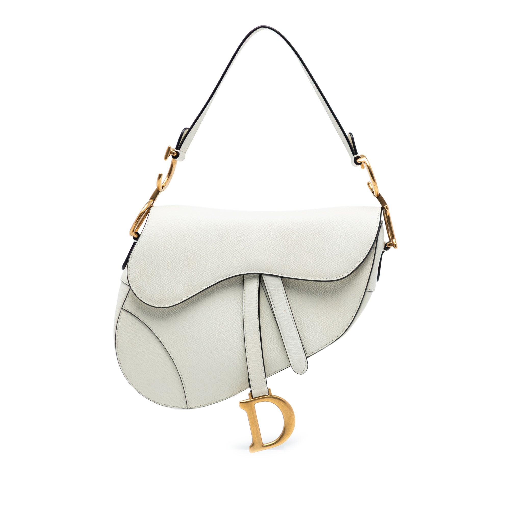 Dior Grained Calfskin Saddle Bag - image 1