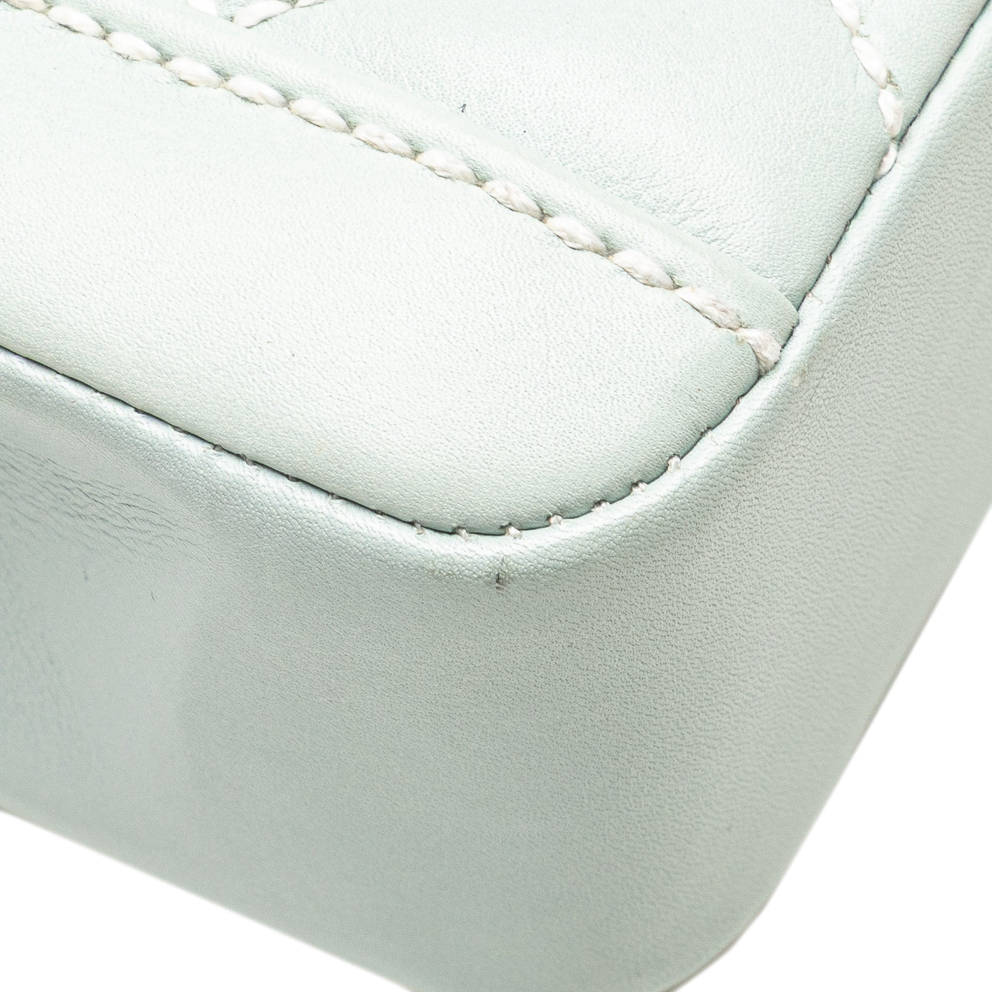 Chanel Quilted Lambskin Wild Stitch Top Handle Flap - image 11