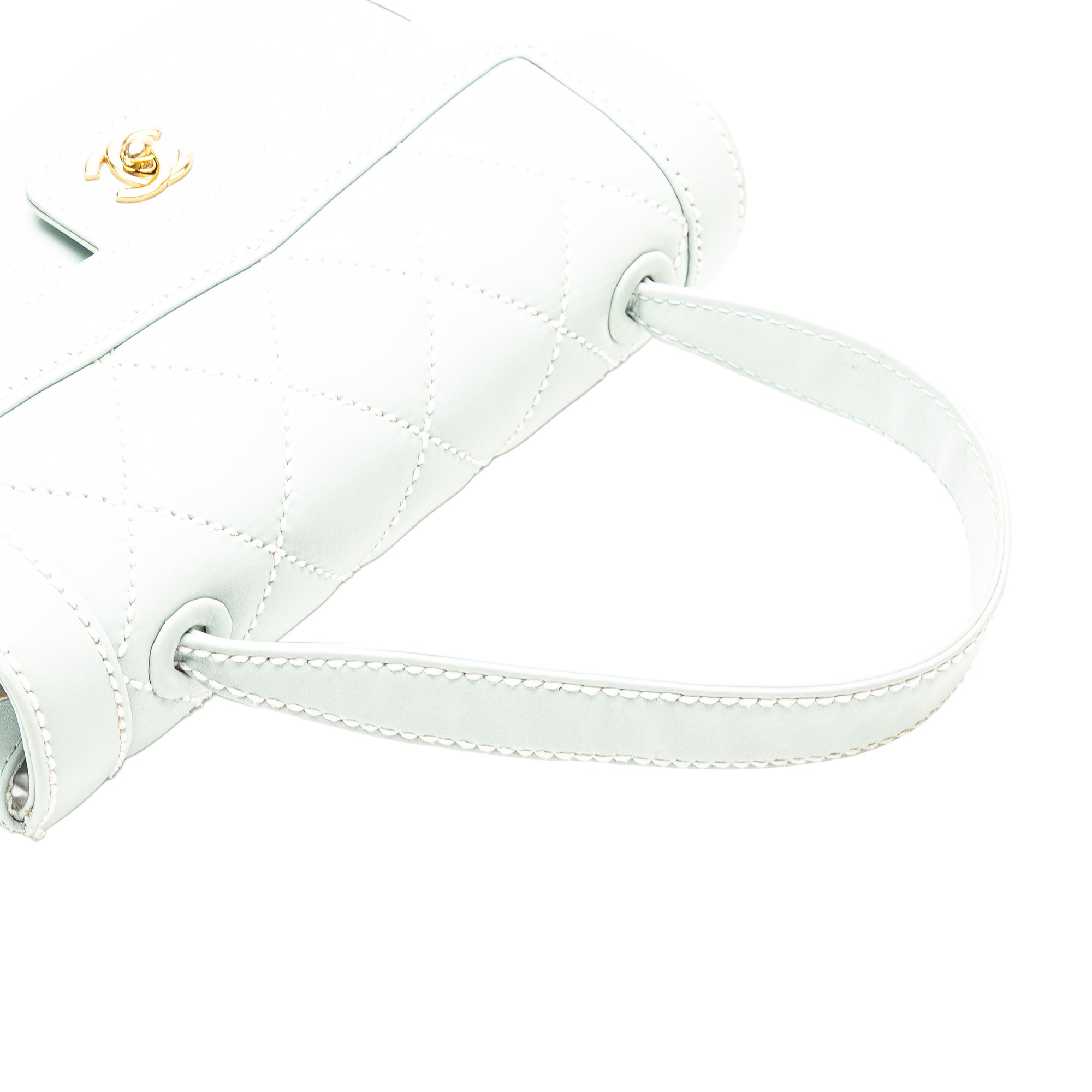 Chanel Quilted Lambskin Wild Stitch Top Handle Flap - image 13
