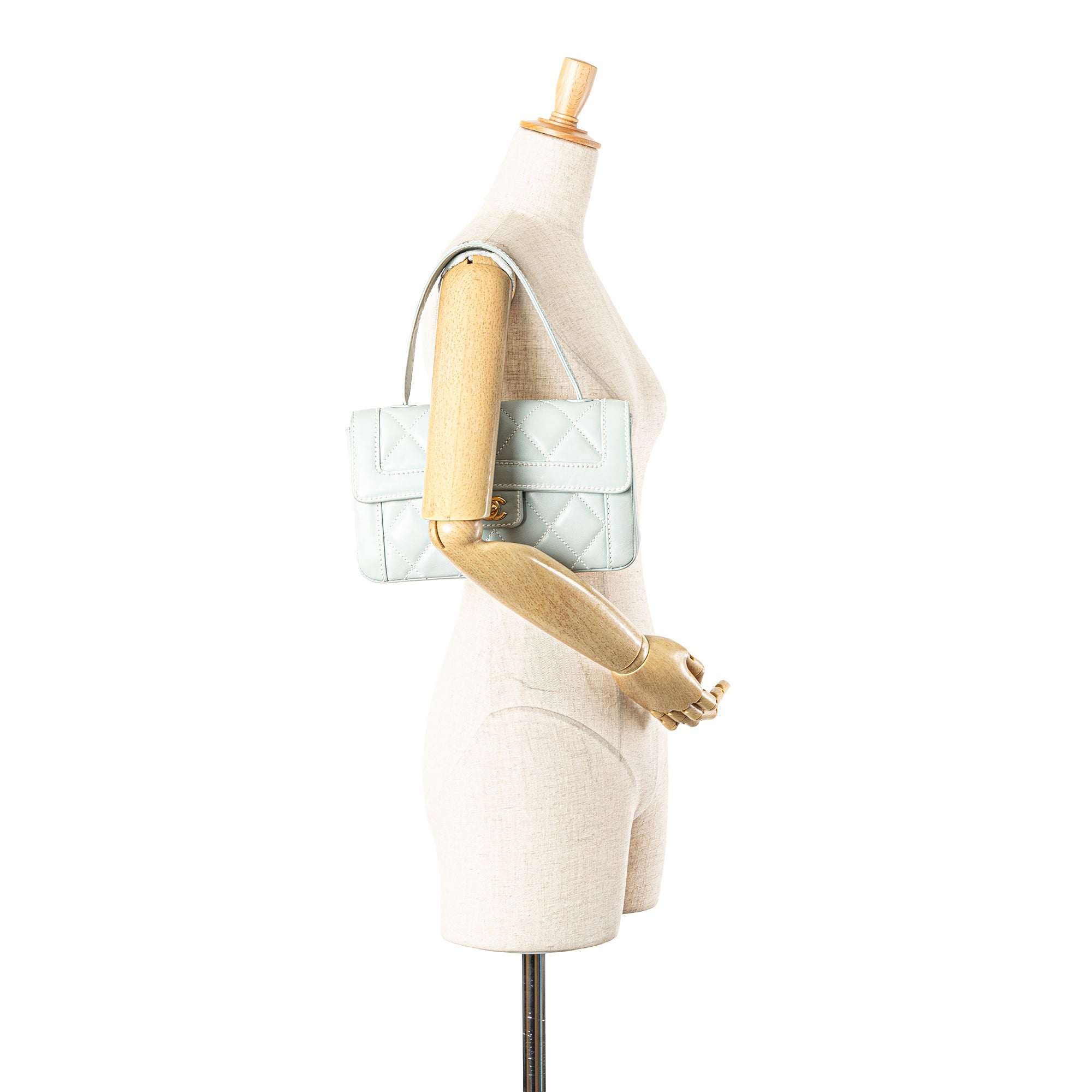Chanel Quilted Lambskin Wild Stitch Top Handle Flap - image 14