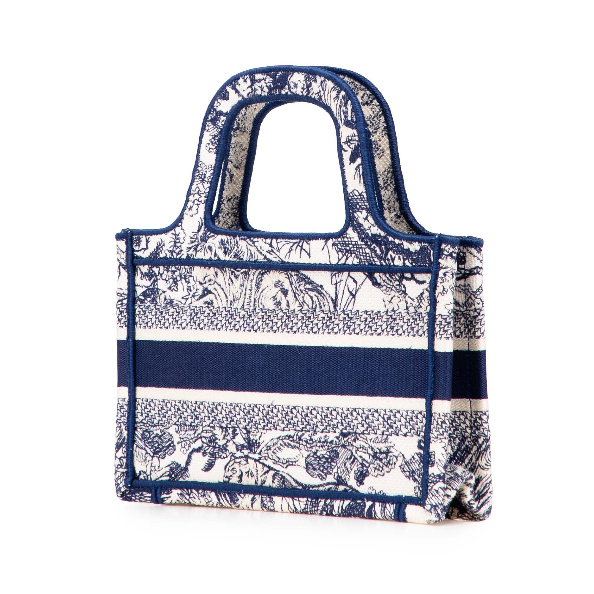 Dior Mini Canvas Embroidered Dioriviera Toile De Jouy Book Tote - image 2