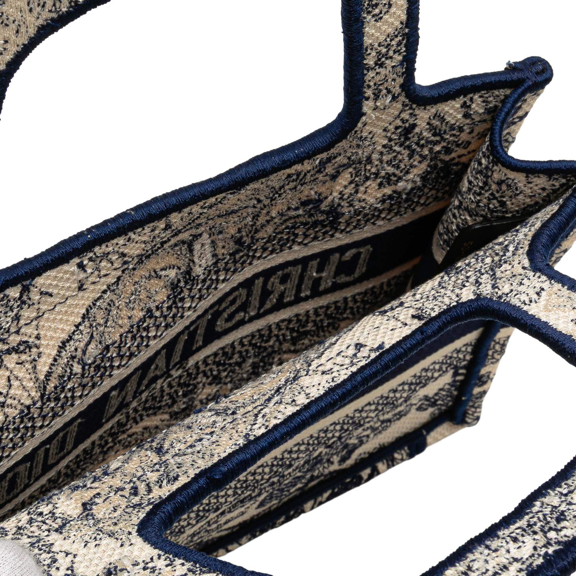 Dior Mini Canvas Embroidered Dioriviera Toile De Jouy Book Tote - image 6