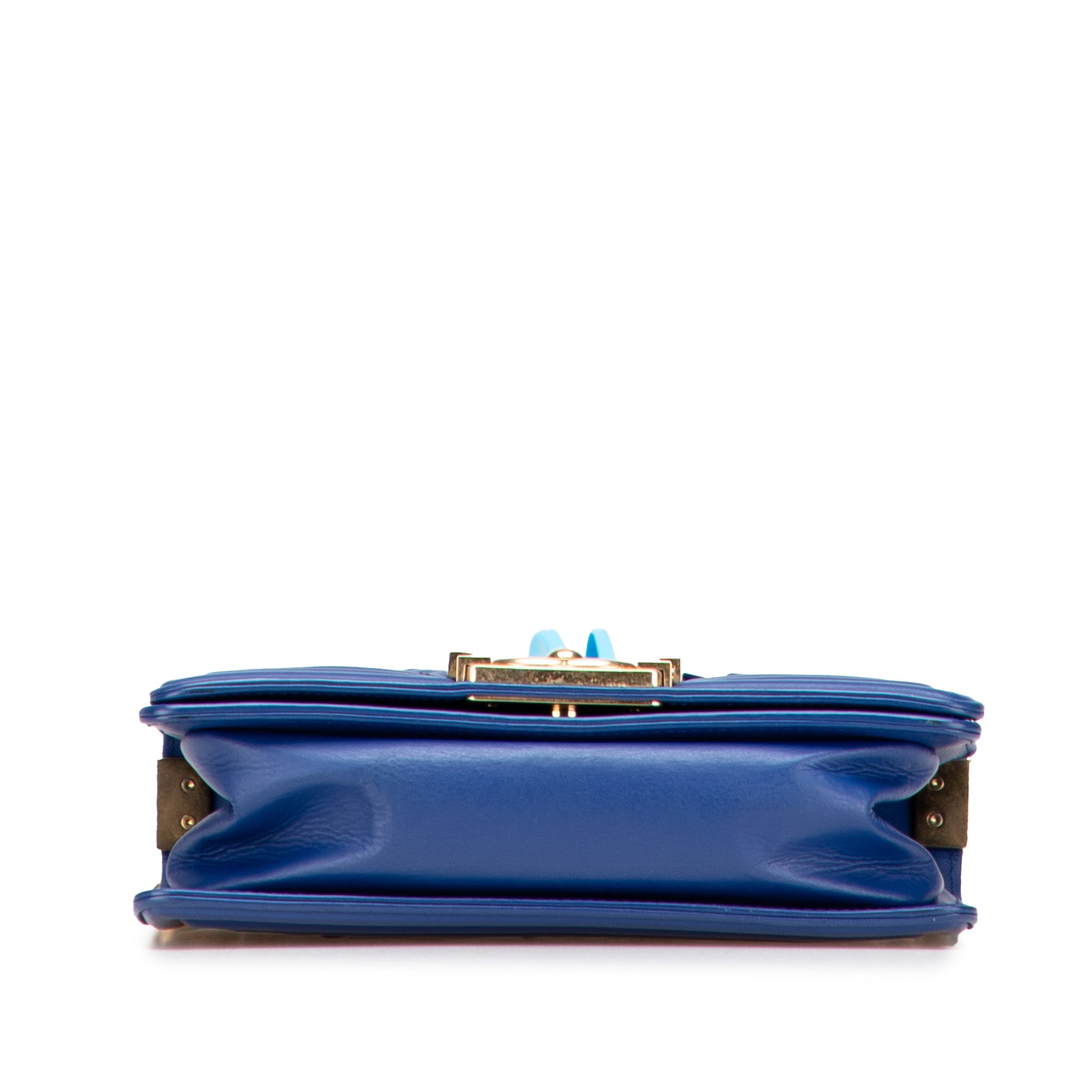 Chanel Small Woven Lambskin Chateau Boy Flap - image 3