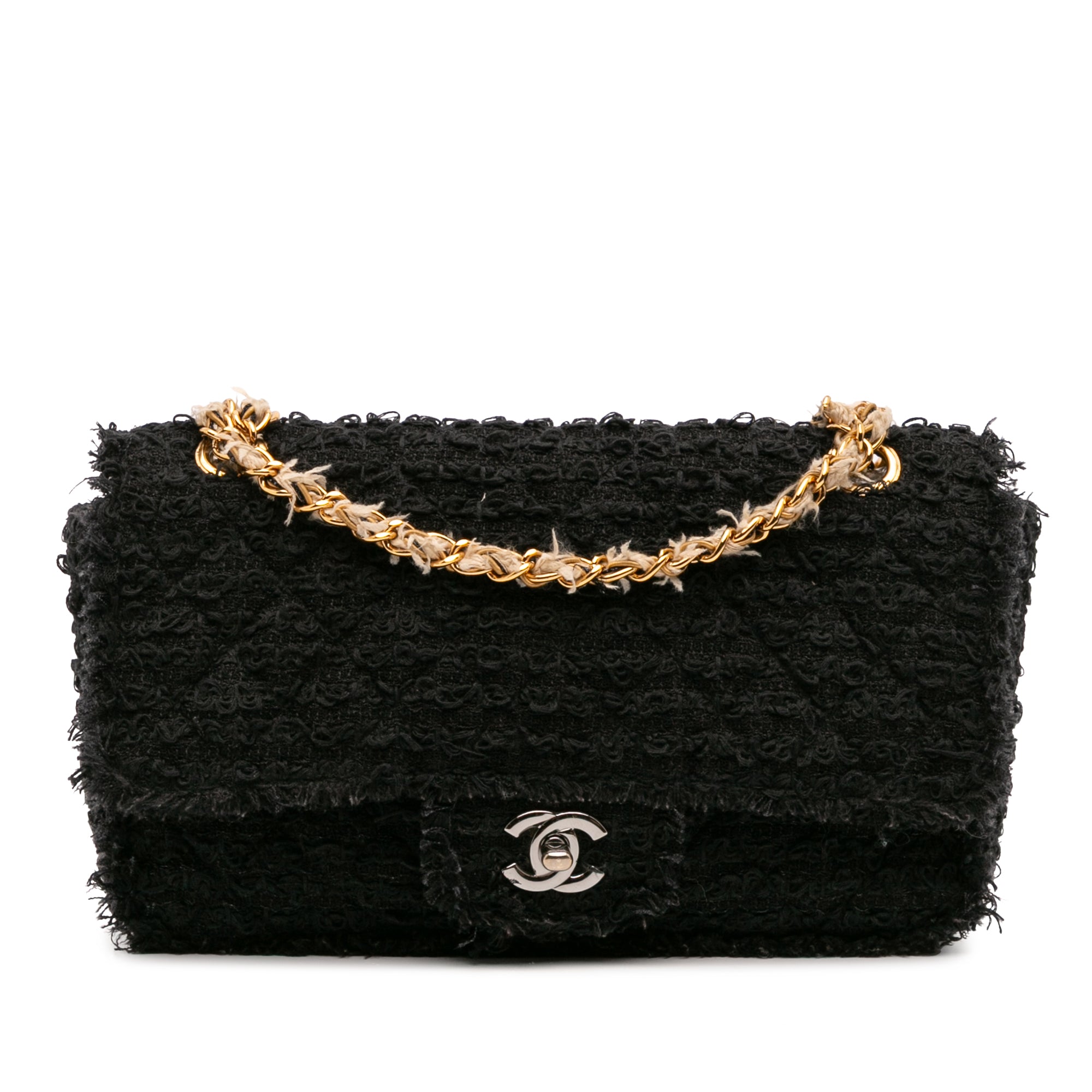 Chanel Medium Classic Tweed Single Flap - image 1