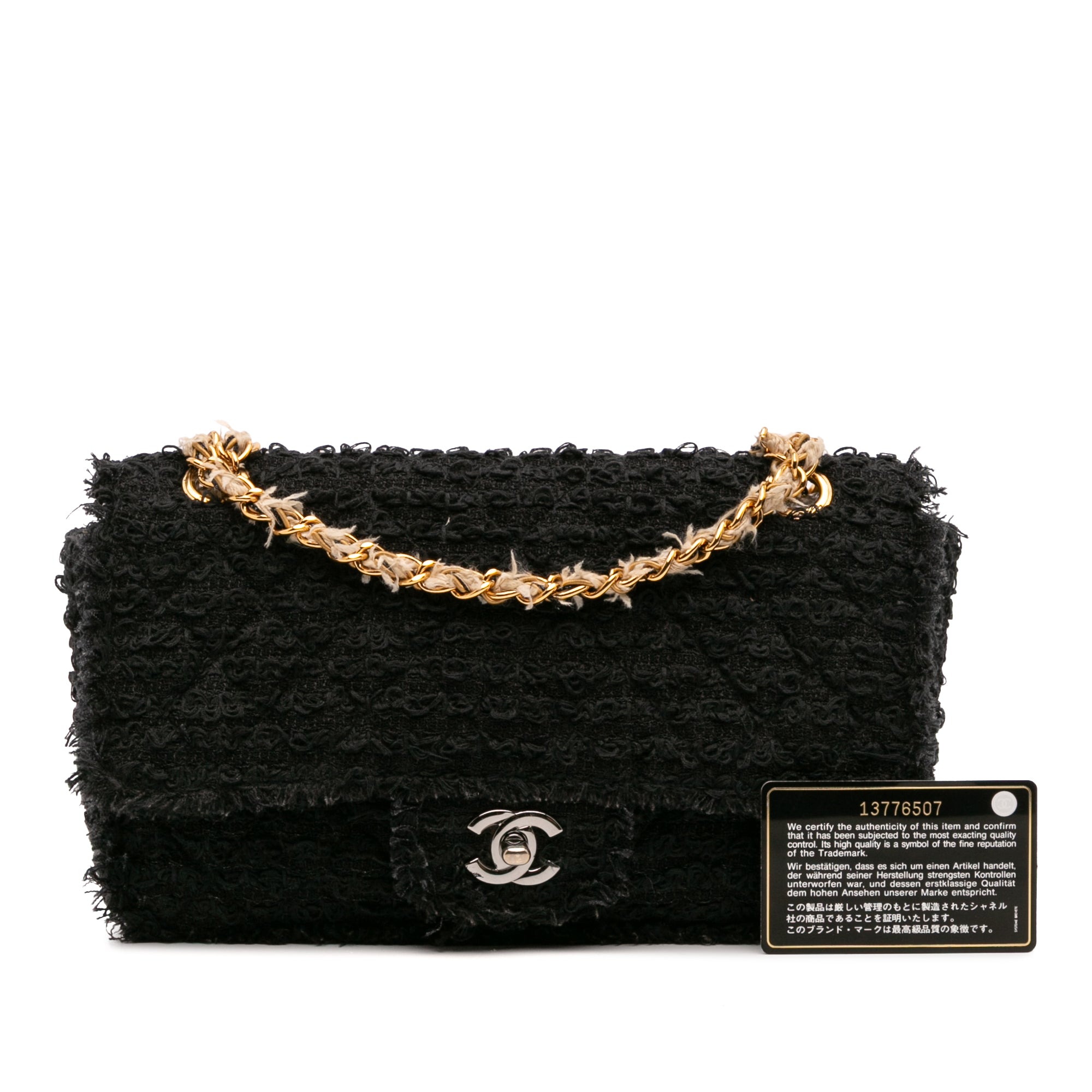 Chanel Medium Classic Tweed Single Flap - image 12