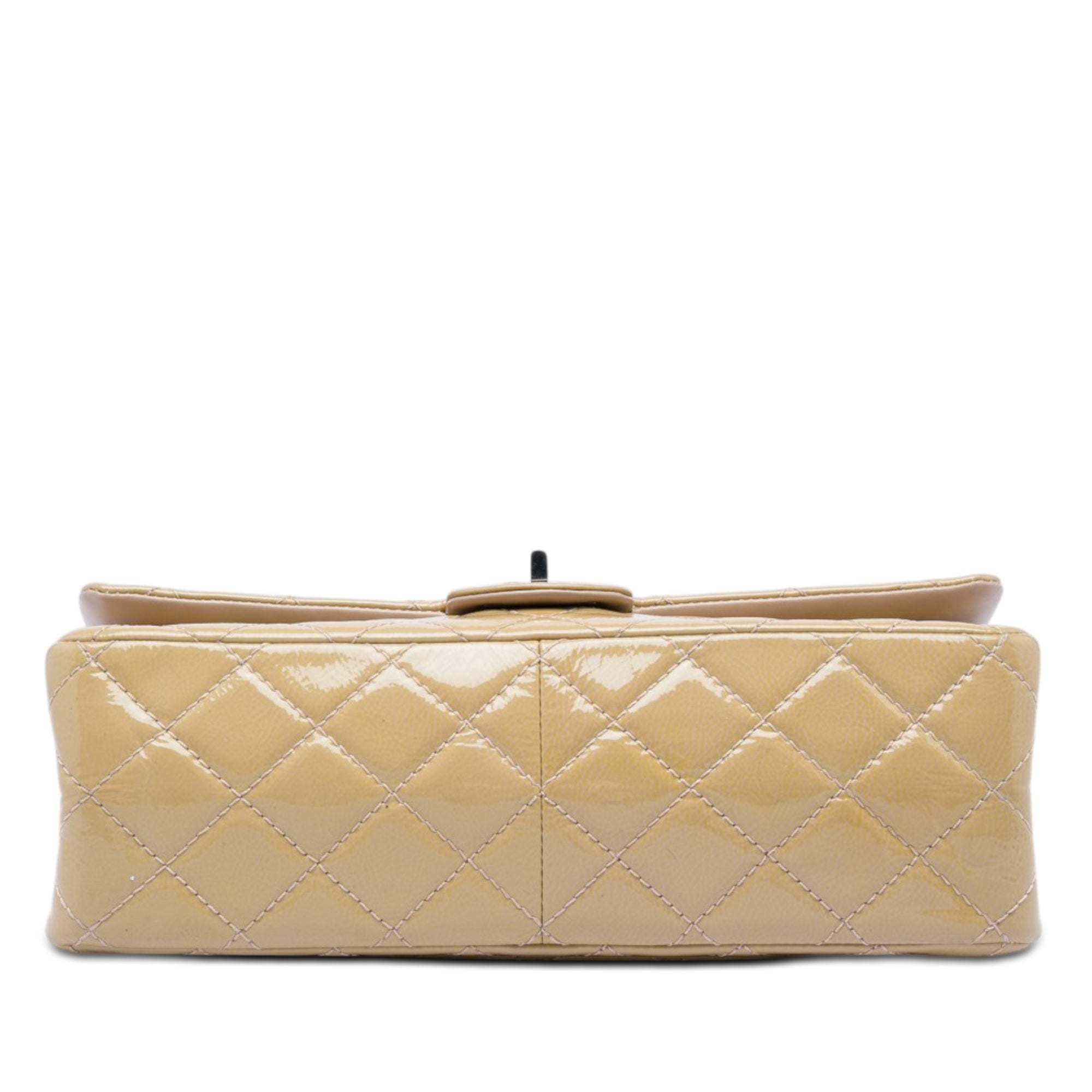 Chanel Quilted Crinkled Patent Reissue 2.55 Double Flap 226 - image 3