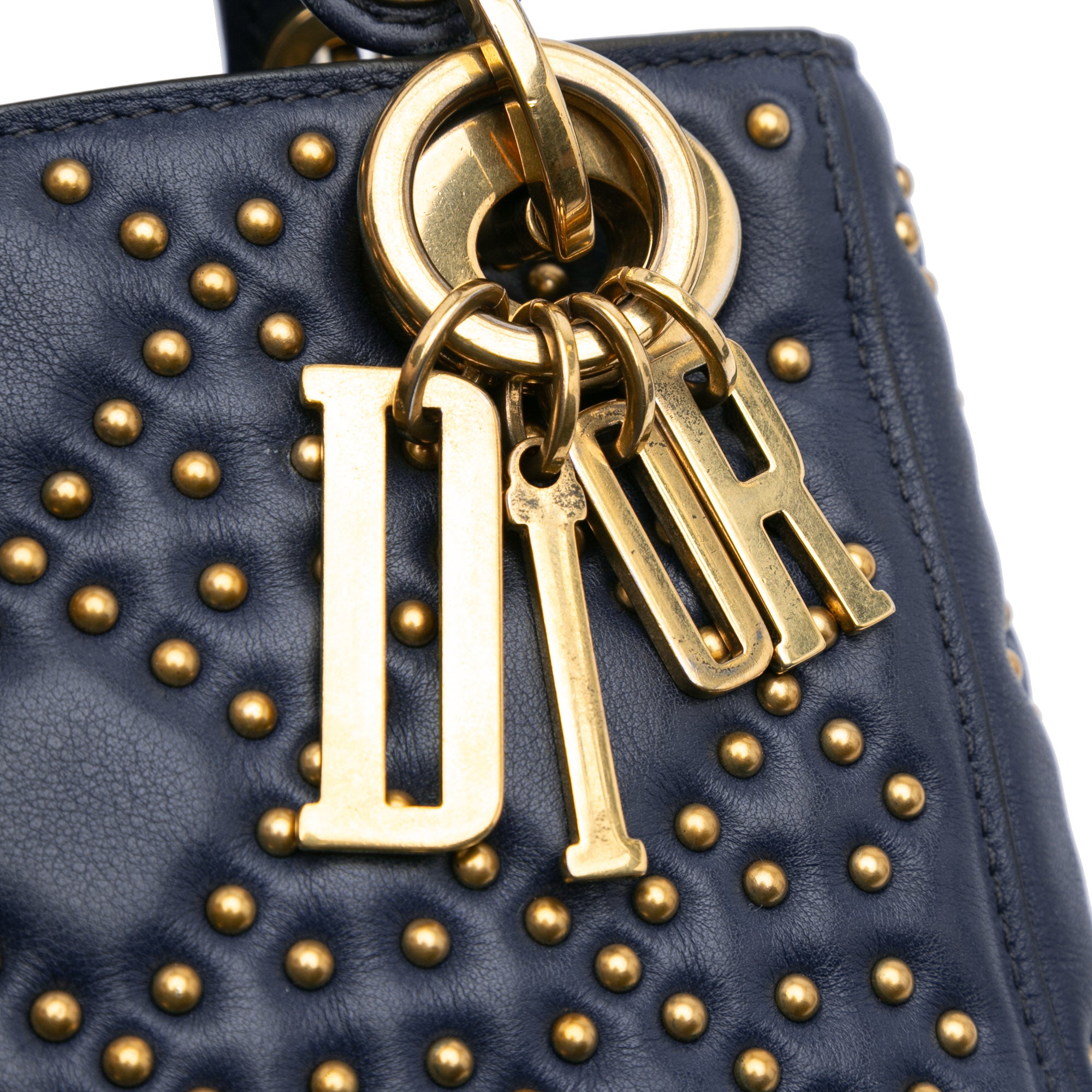 Dior Mini Lambskin Cannage Studded Supple Lady Dior - image 7