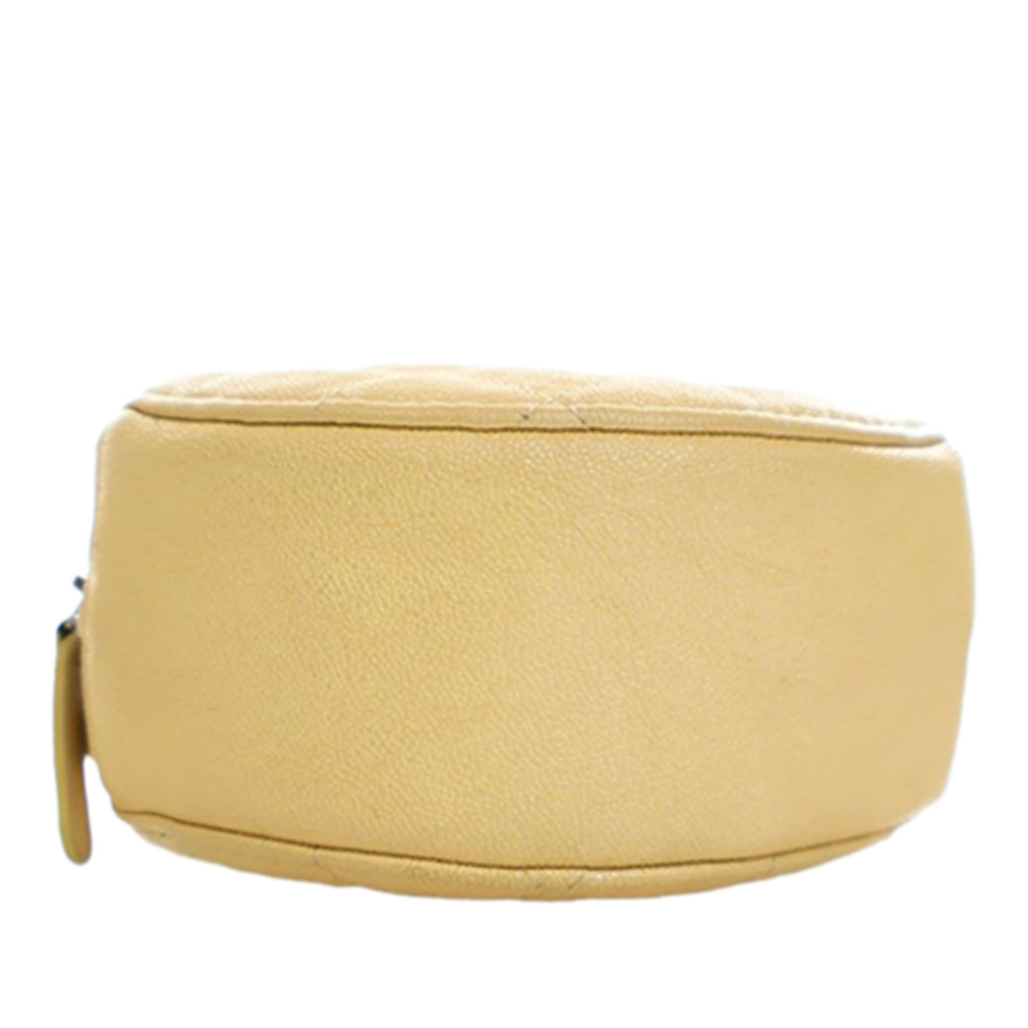 Chanel CC Quilted Caviar Round Clutch With Chain - image 7