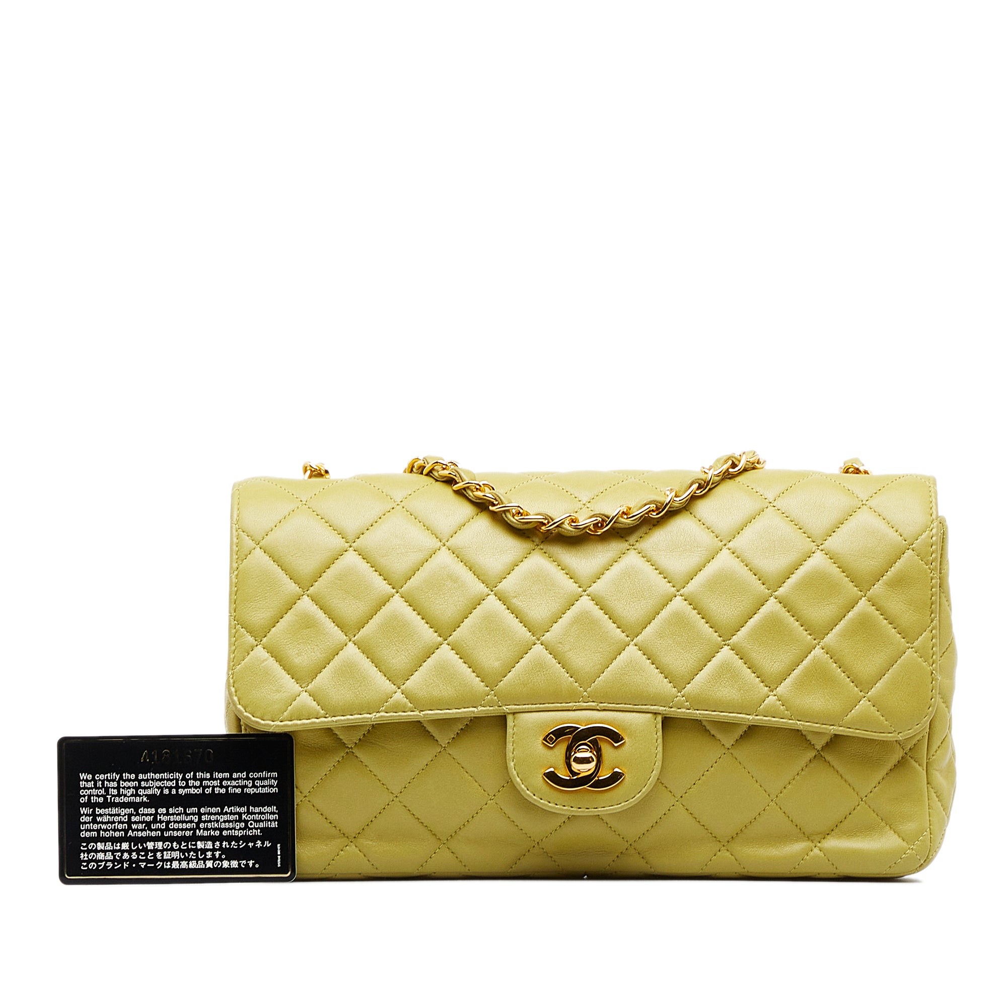 Chanel Medium Classic Lambskin Single Flap - image 11