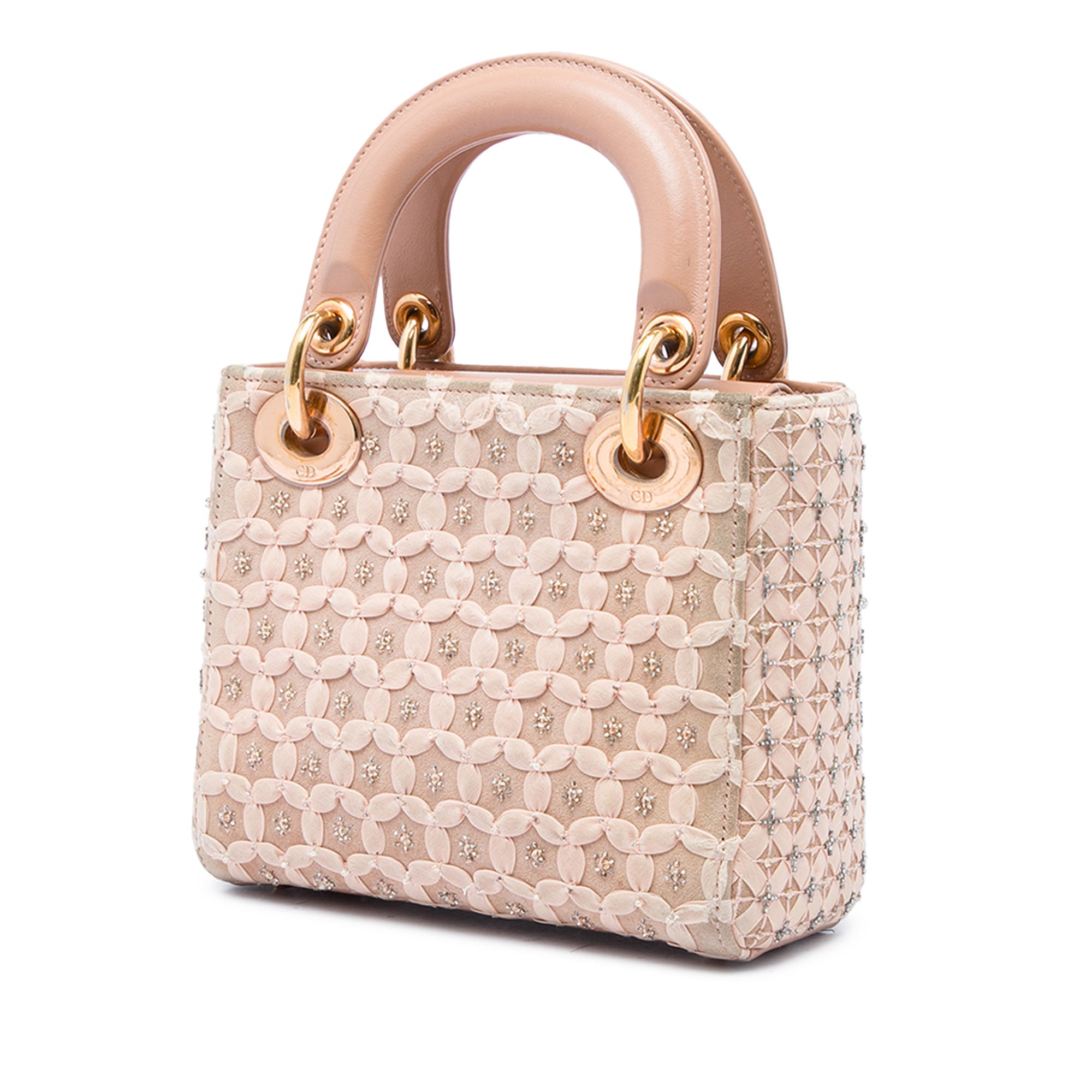 Dior Mini Suede Beaded Ribbon Lady Dior - image 2