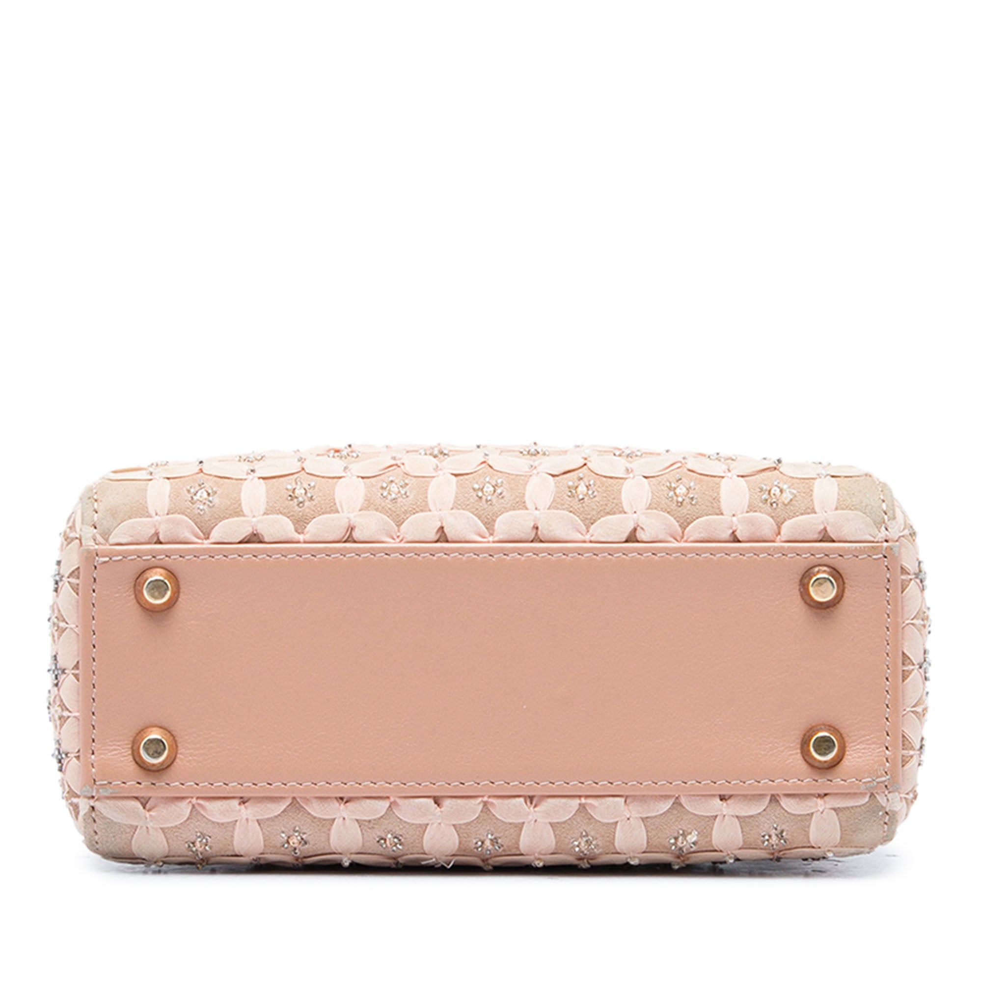 Dior Mini Suede Beaded Ribbon Lady Dior - image 3