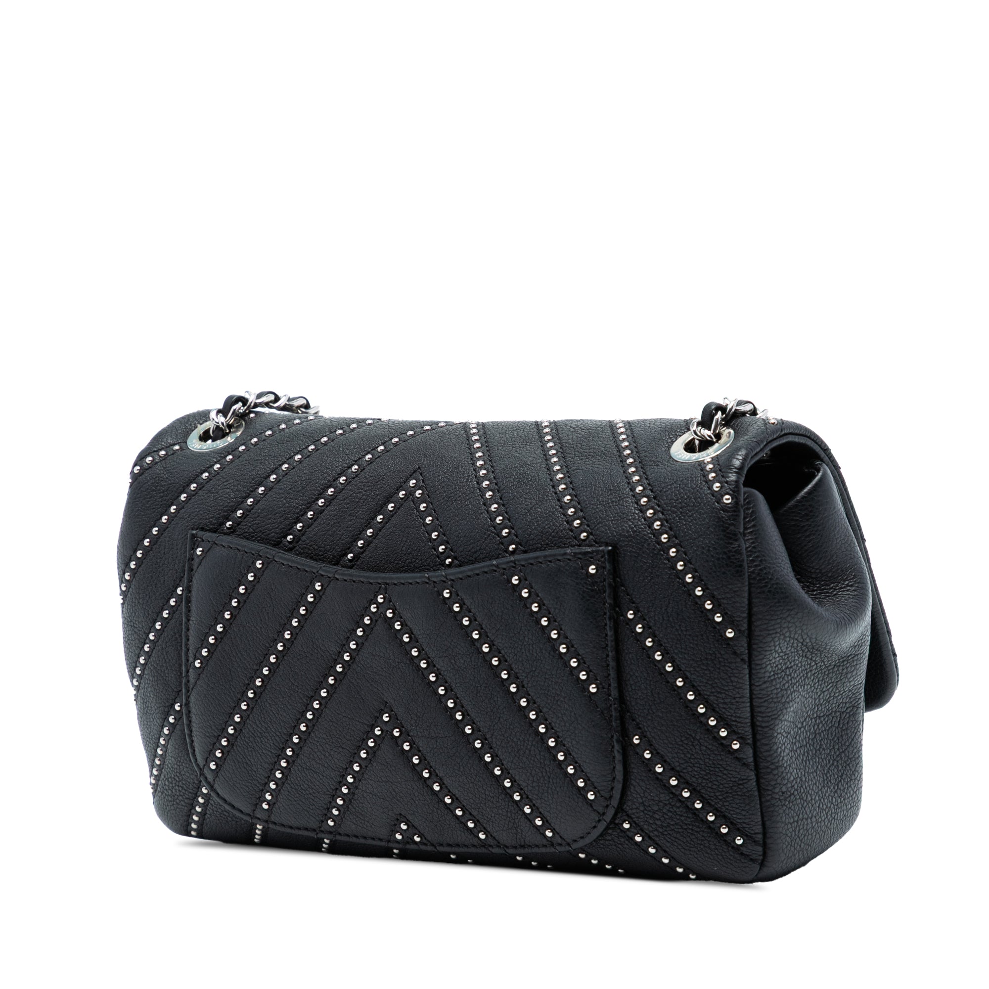 Chanel Small Chevron Calfskin Stud Wars Flap - image 2