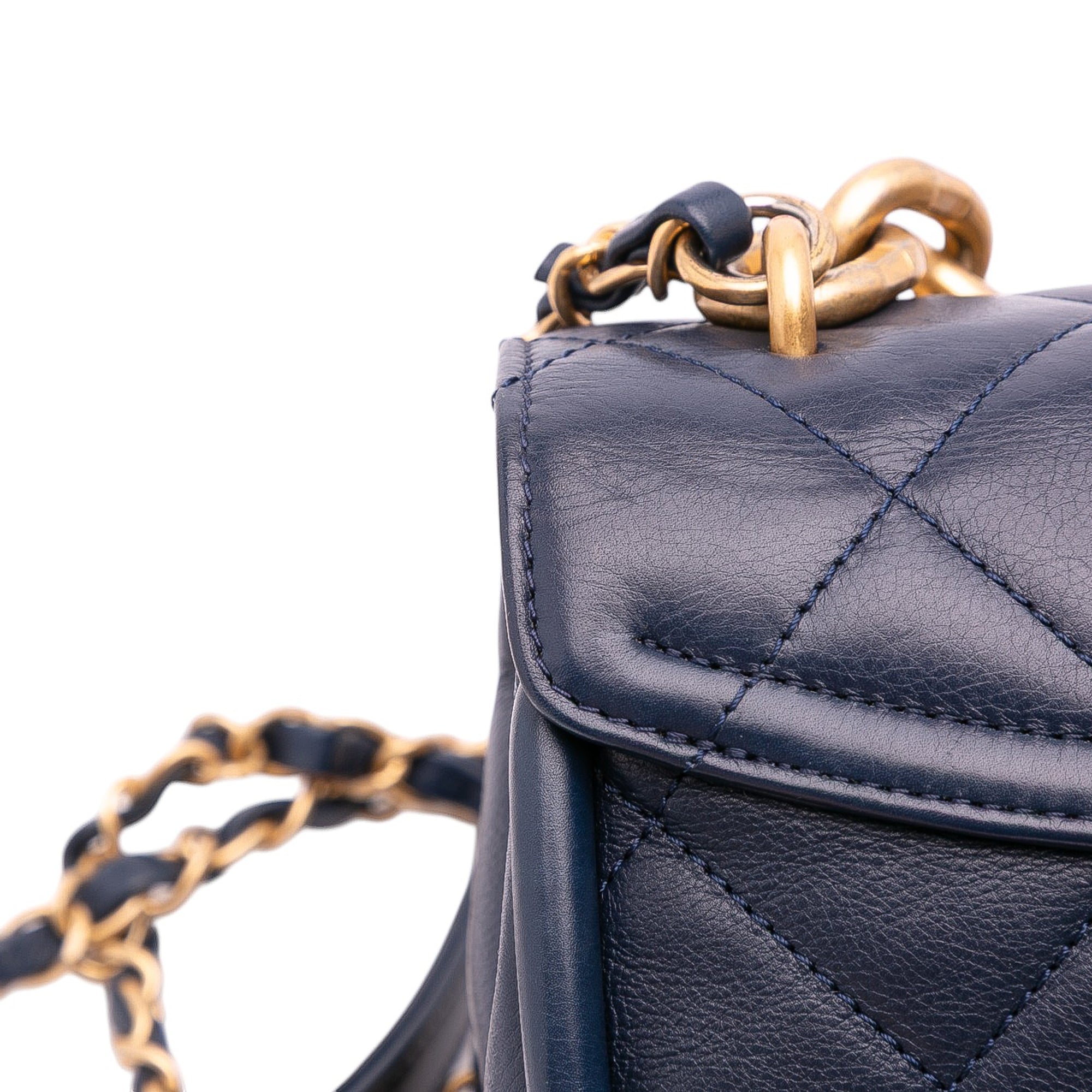 Chanel Mini CC Quilted Calfskin Round Moon Messenger Flap - image 11