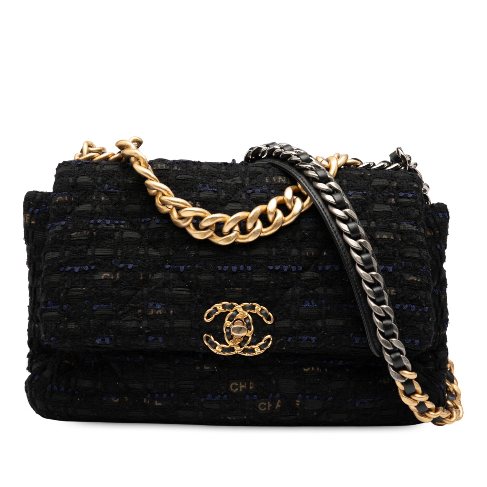 Chanel Large Tweed 19 Flap - image 1