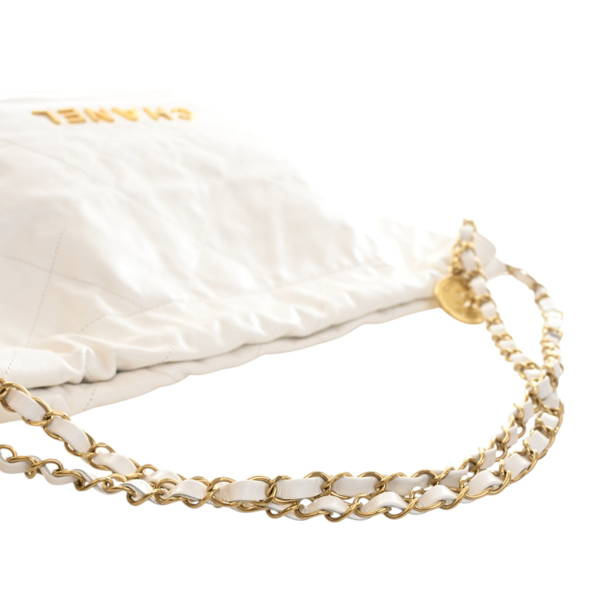 Chanel Small Quilted Shiny Calfskin 22 Handbag - image 15