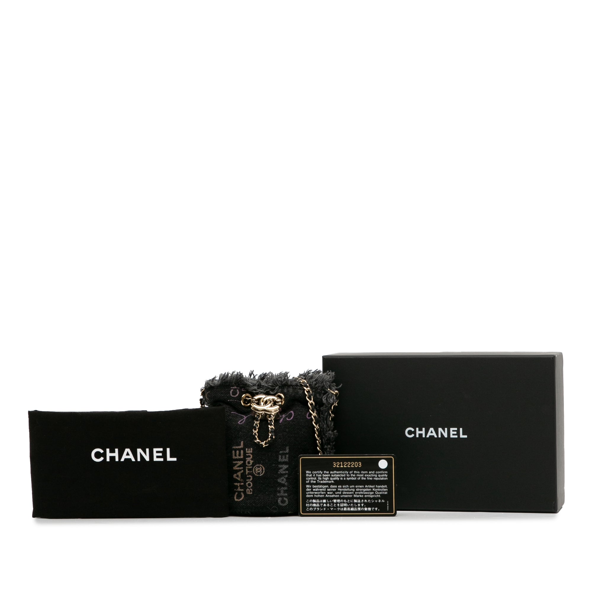 Chanel Mini Denim Mood Bucket with Chain