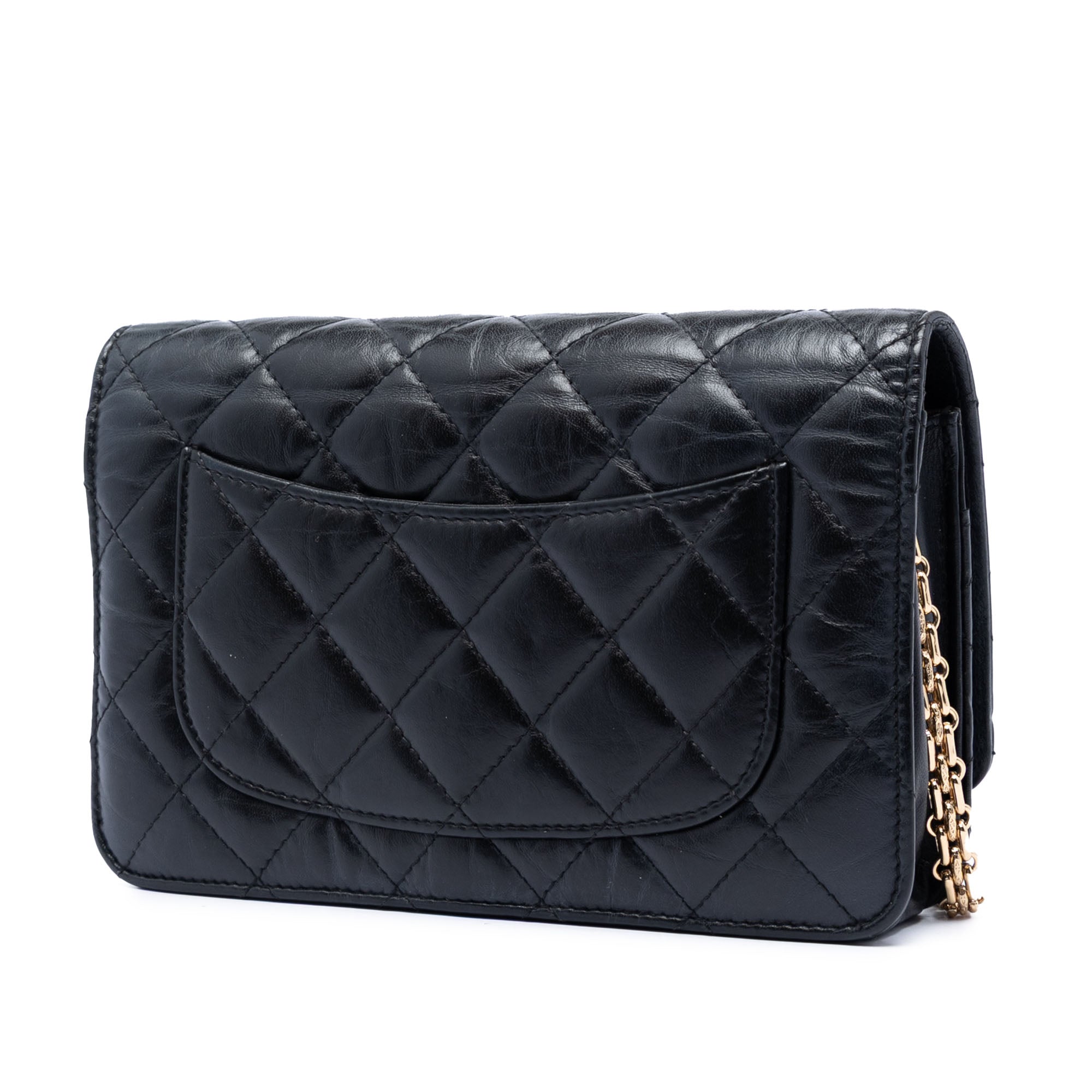 Chanel Quilted Aged Calfskin Reissue 2.55 Wallet on Chain - image 2