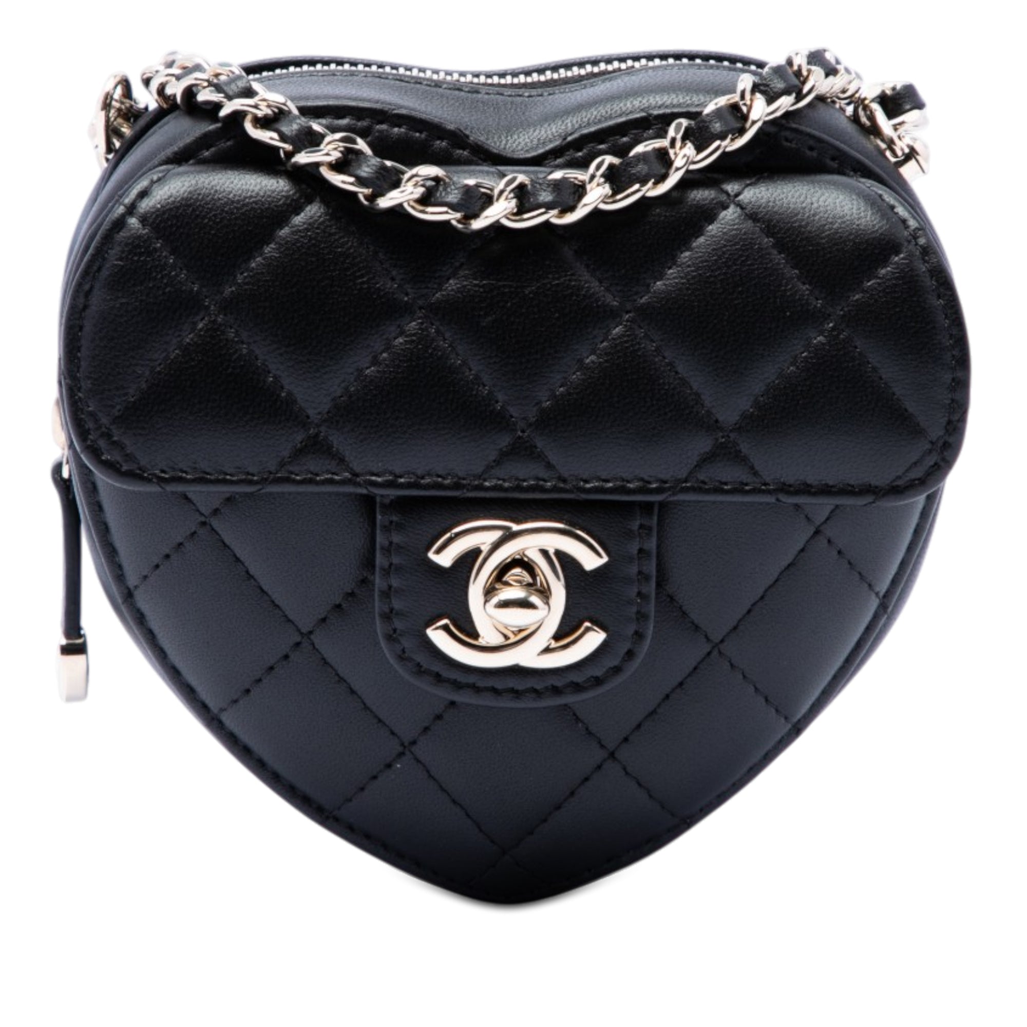 Chanel Mini Lambskin CC in Love Heart Crossbody - image 1