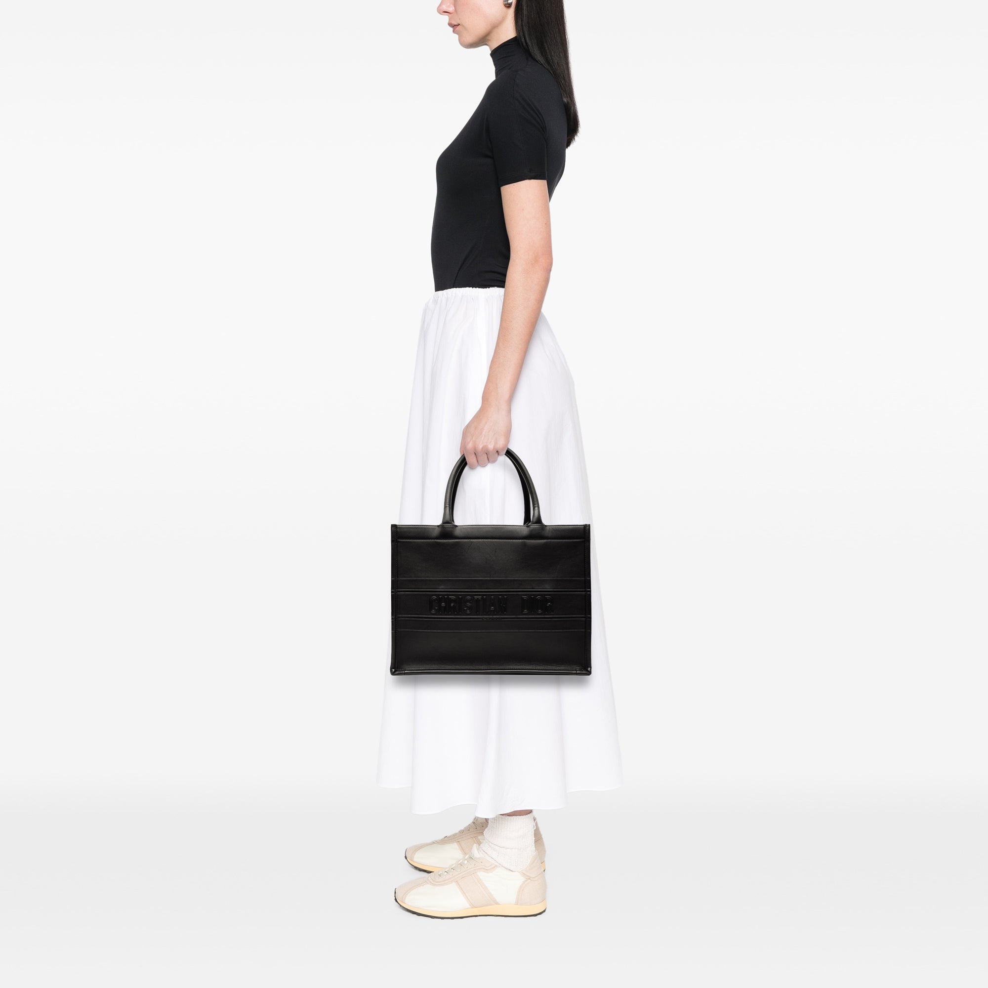 Dior Medium Embossed Leather Book Tote - image 7