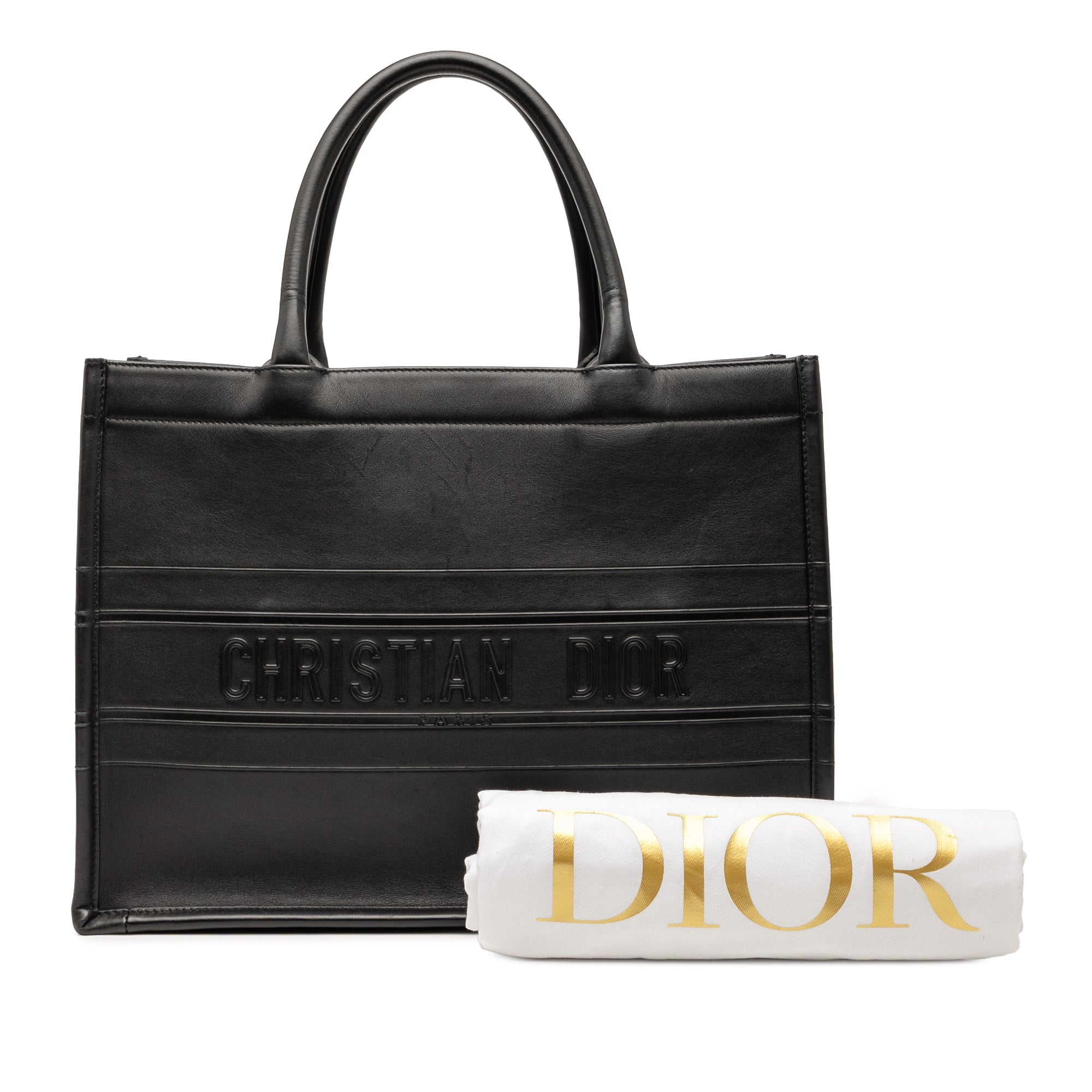 Dior Medium Embossed Leather Book Tote - image 8