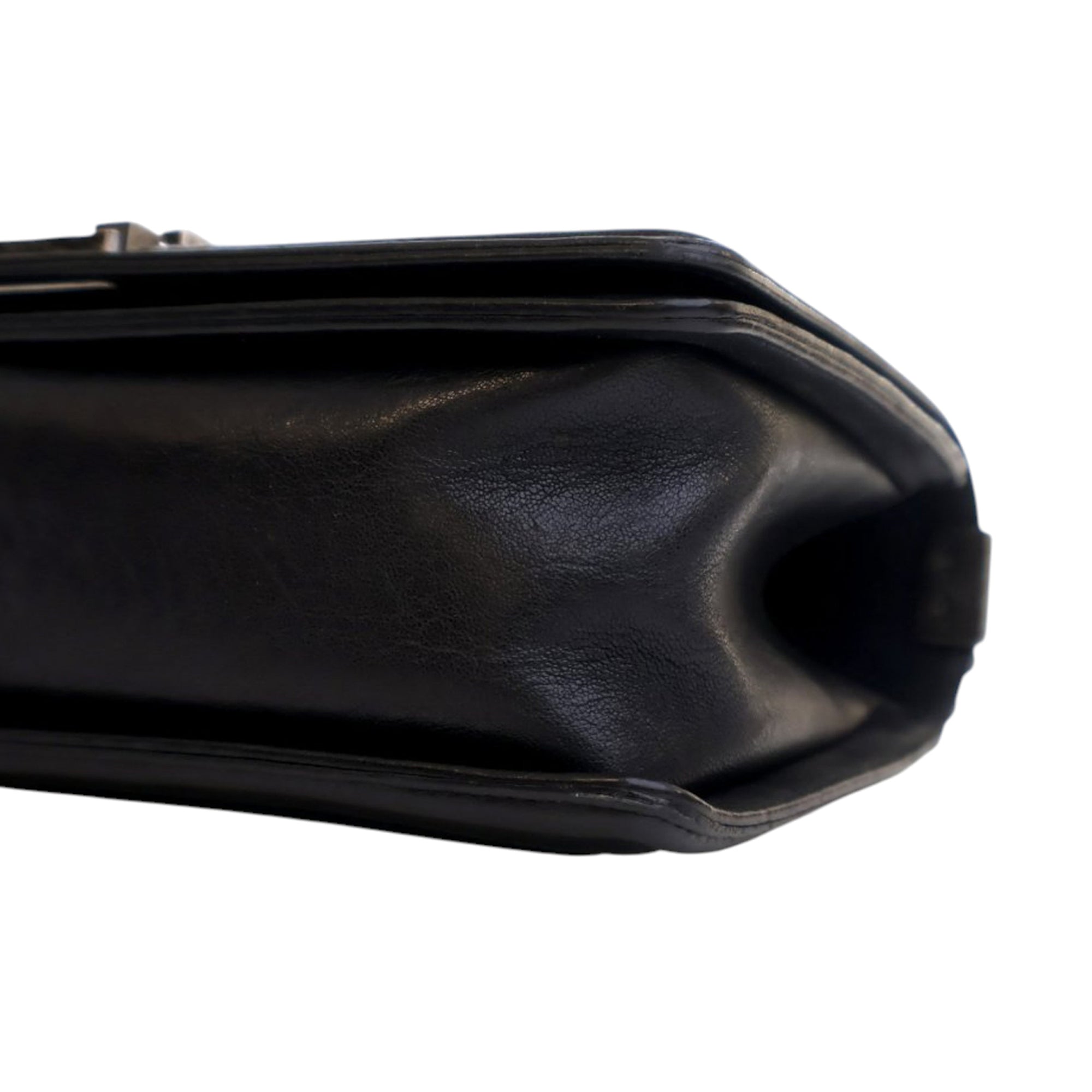 Chanel Old Medium Quilted Crumpled Calfskin Studded Boy Flap - image 10