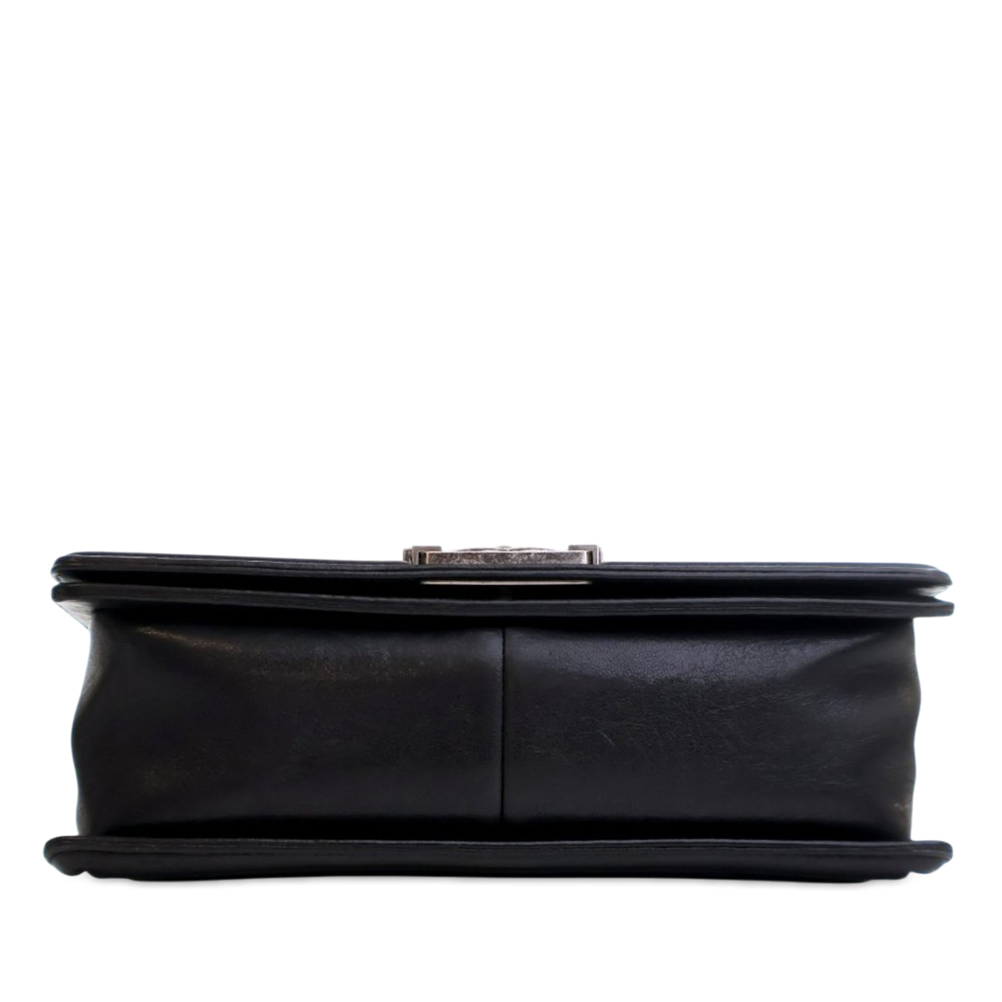 Chanel Old Medium Quilted Crumpled Calfskin Studded Boy Flap - image 4