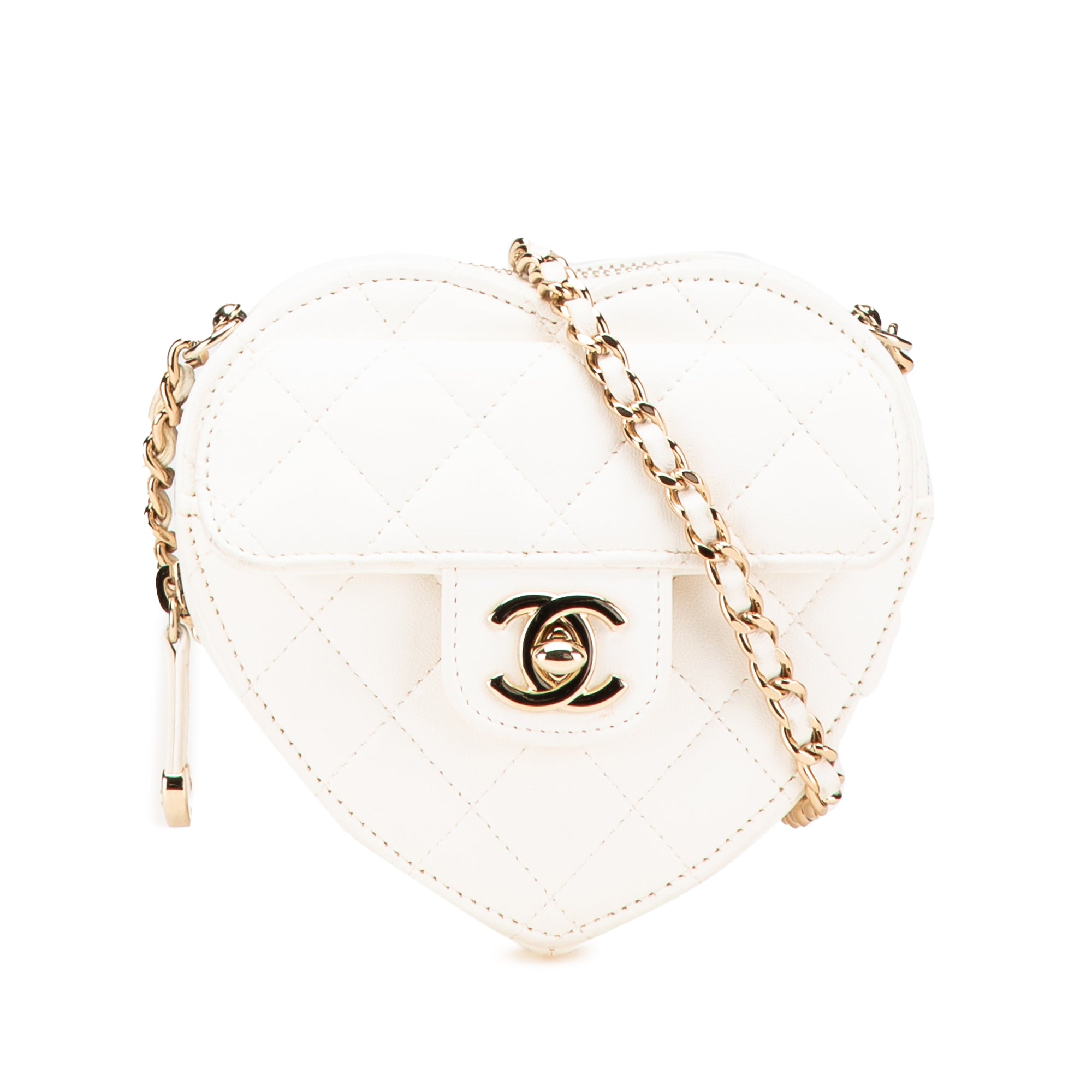Chanel Mini Lambskin CC in Love Heart Crossbody - image 1