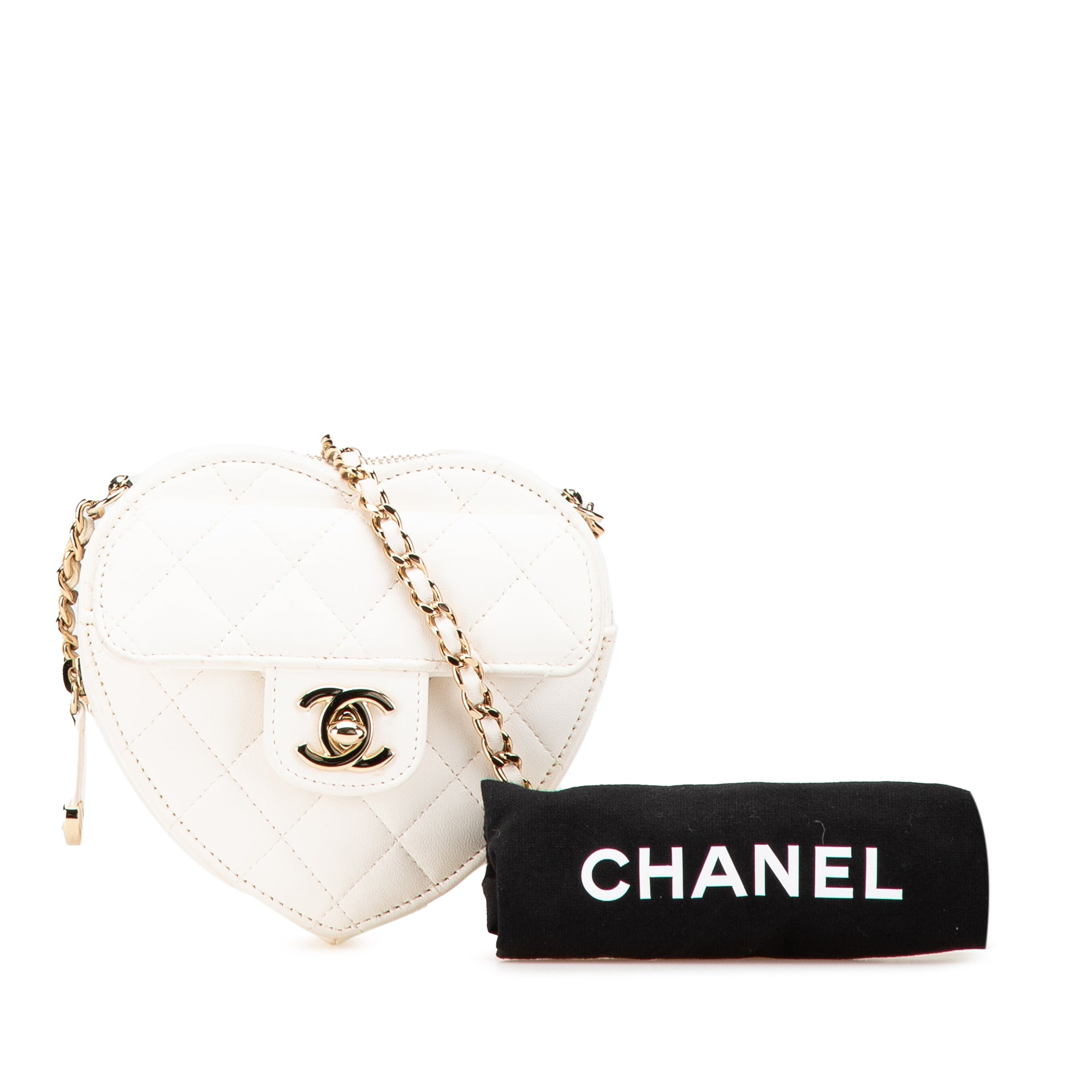 Chanel Mini Lambskin CC in Love Heart Crossbody - image 12