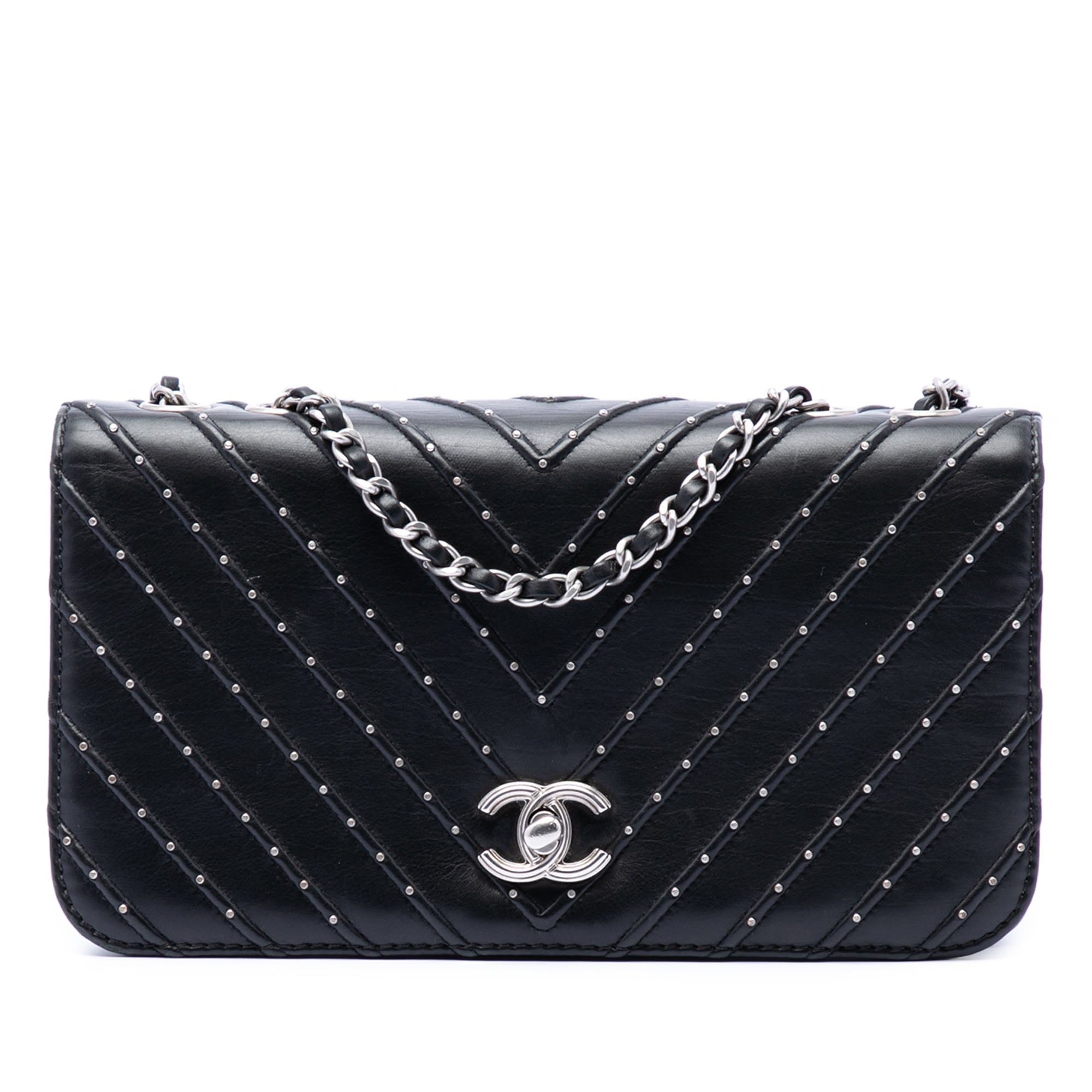 Chanel Chevron Lambskin Stud Wars Full Flap - image 1
