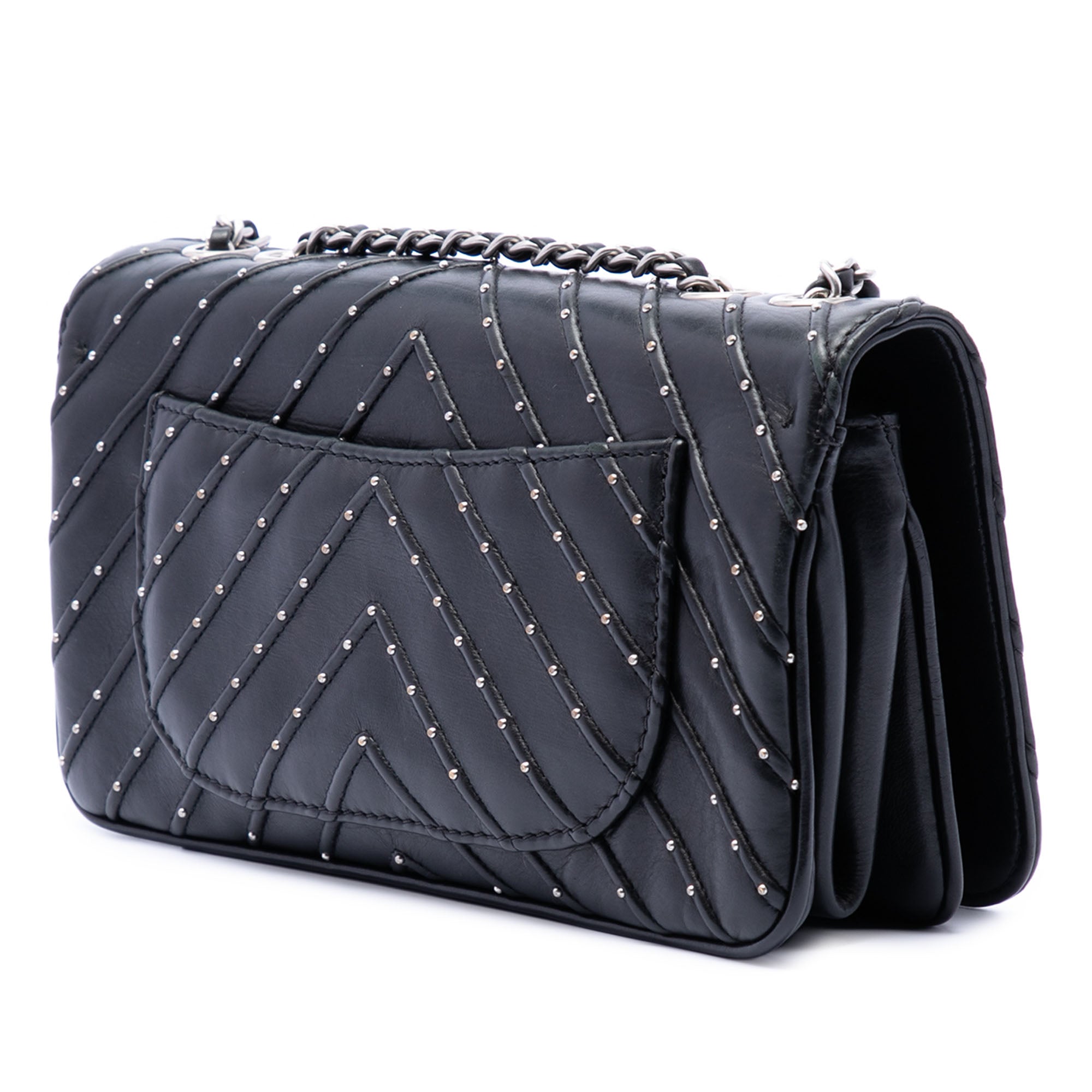 Chanel Chevron Lambskin Stud Wars Full Flap - image 2