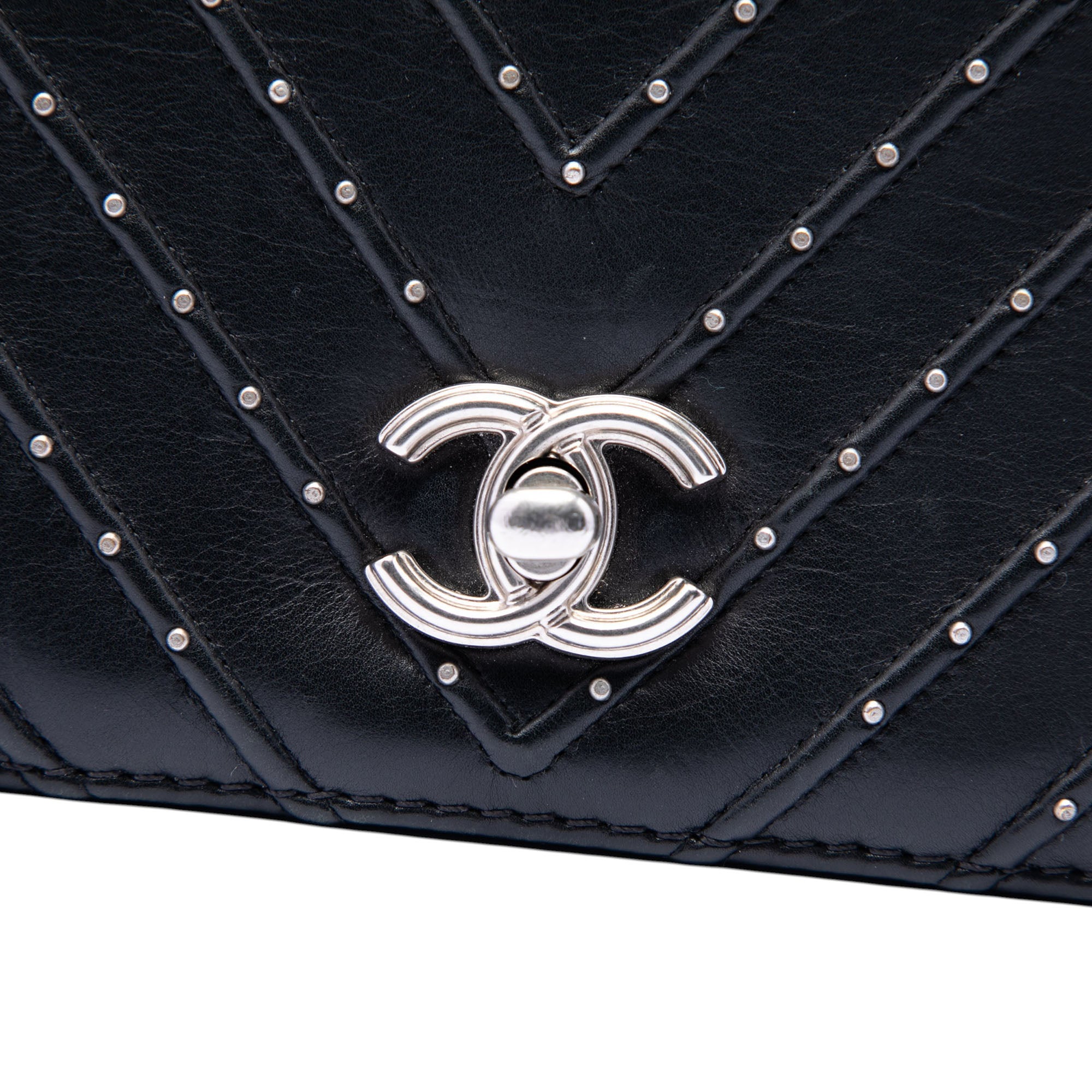 Chanel Chevron Lambskin Stud Wars Full Flap - image 5