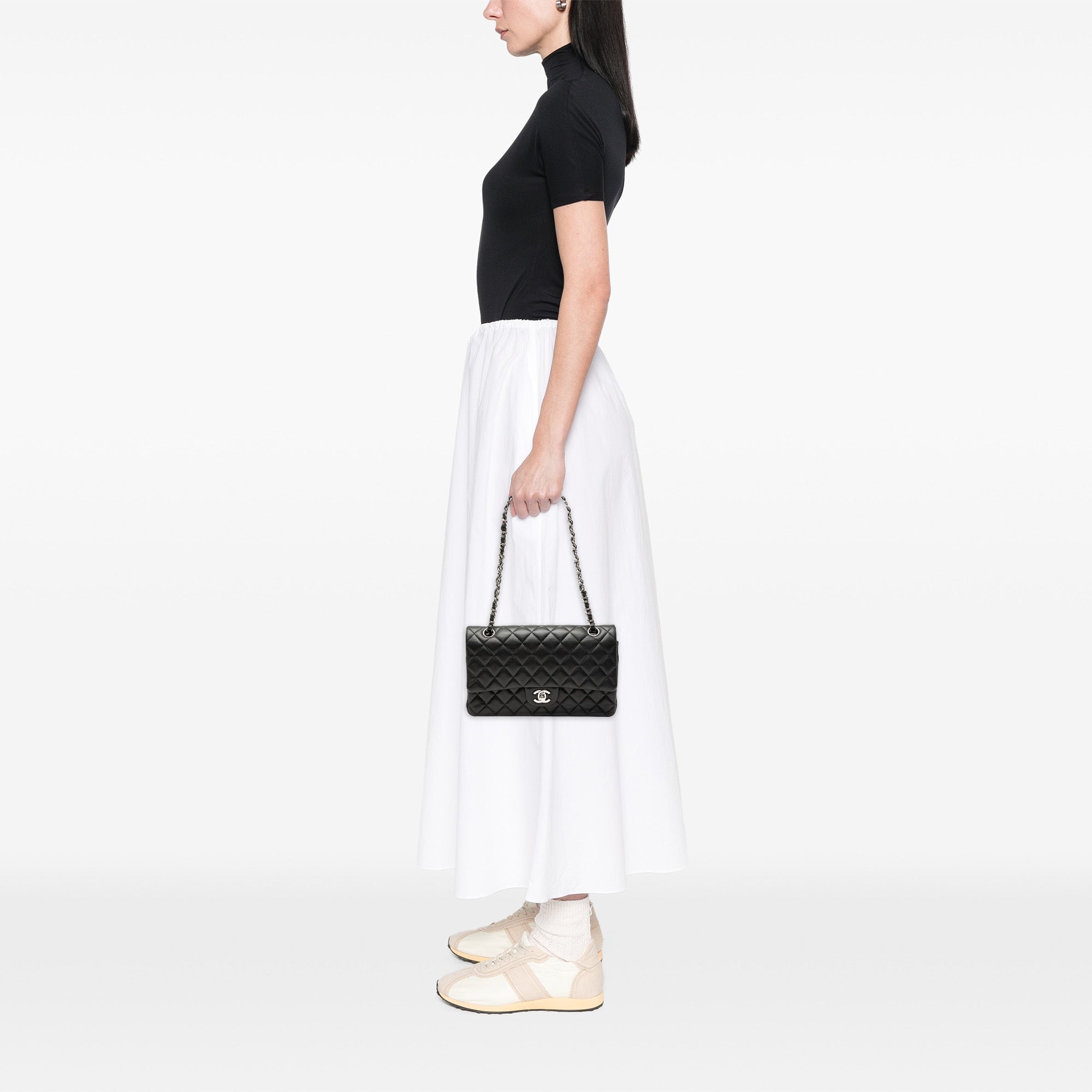 Chanel Medium Classic Lambskin Double Flap - image 7