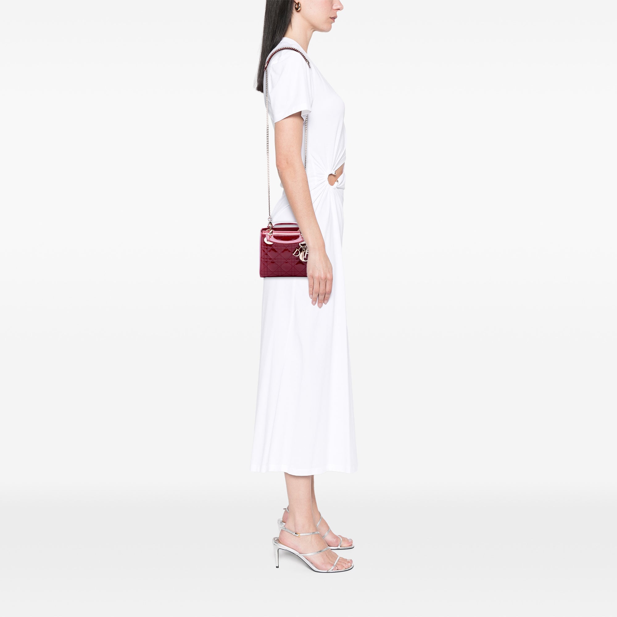 Dior Mini Patent Cannage Lady Dior - image 6