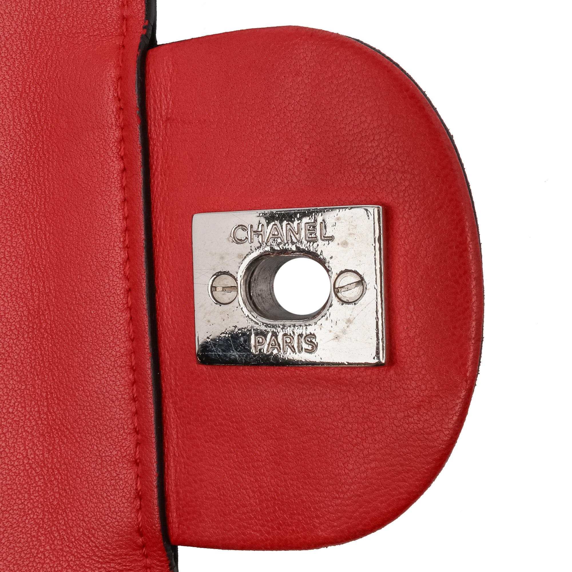 Chanel Medium Quilted Lambskin Grosgrain Two Tone Flap - image 10