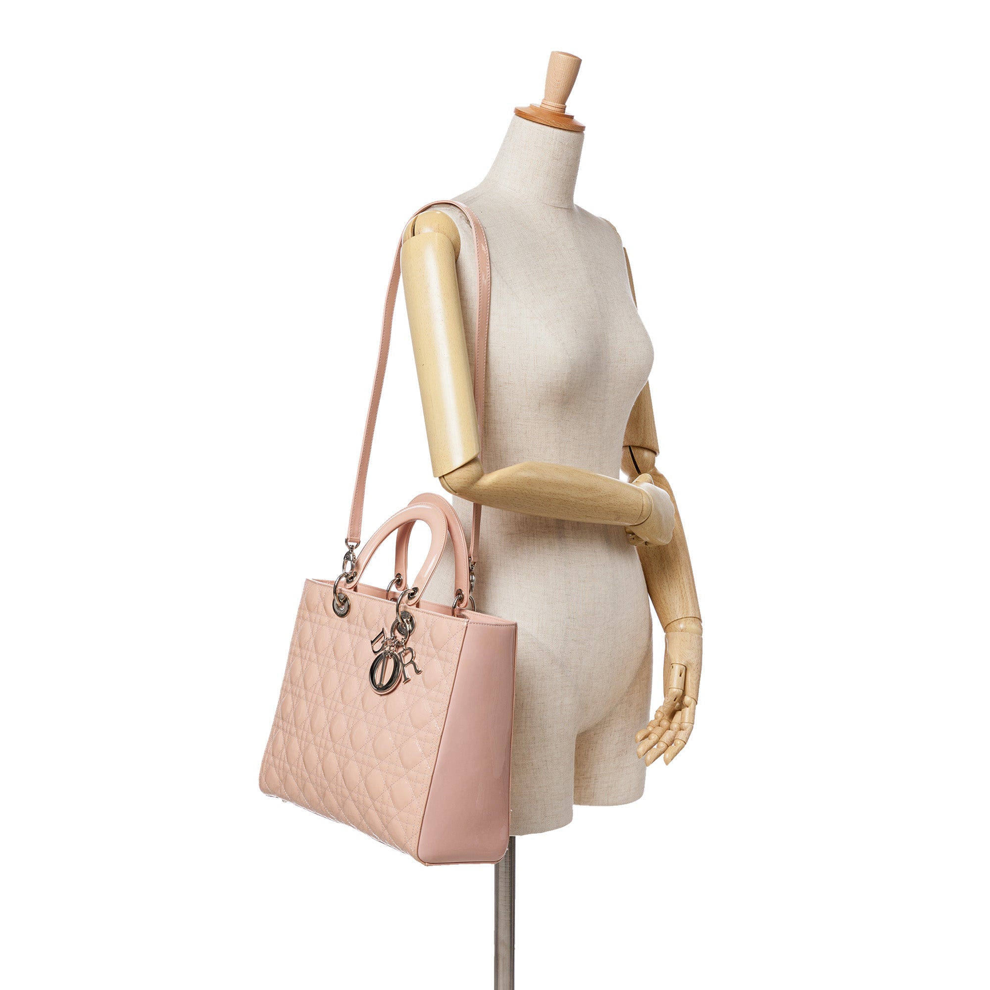Dior Large Patent Cannage Lady Dior - image 10