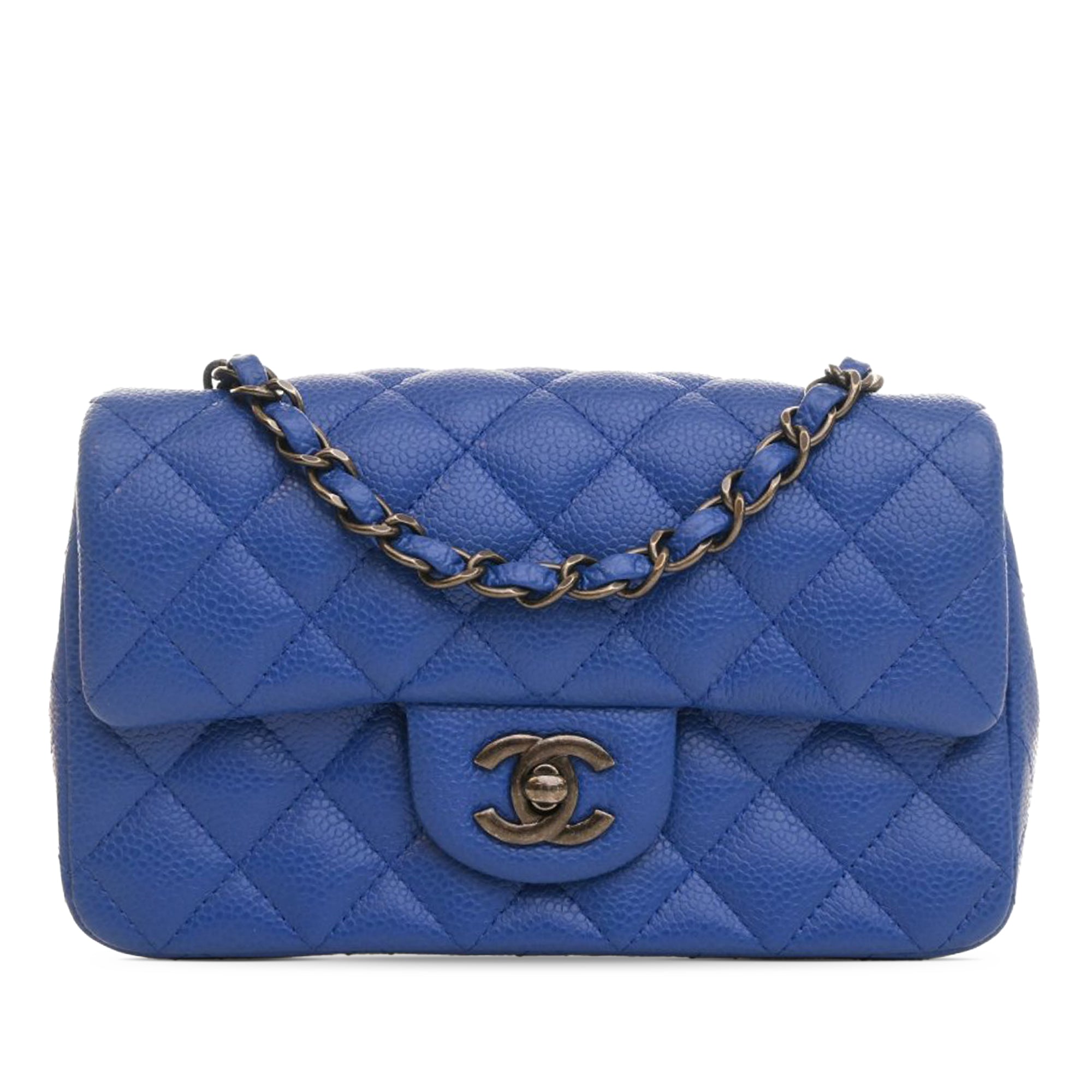 Chanel Mini Rectangular Classic Caviar Single Flap - image 1