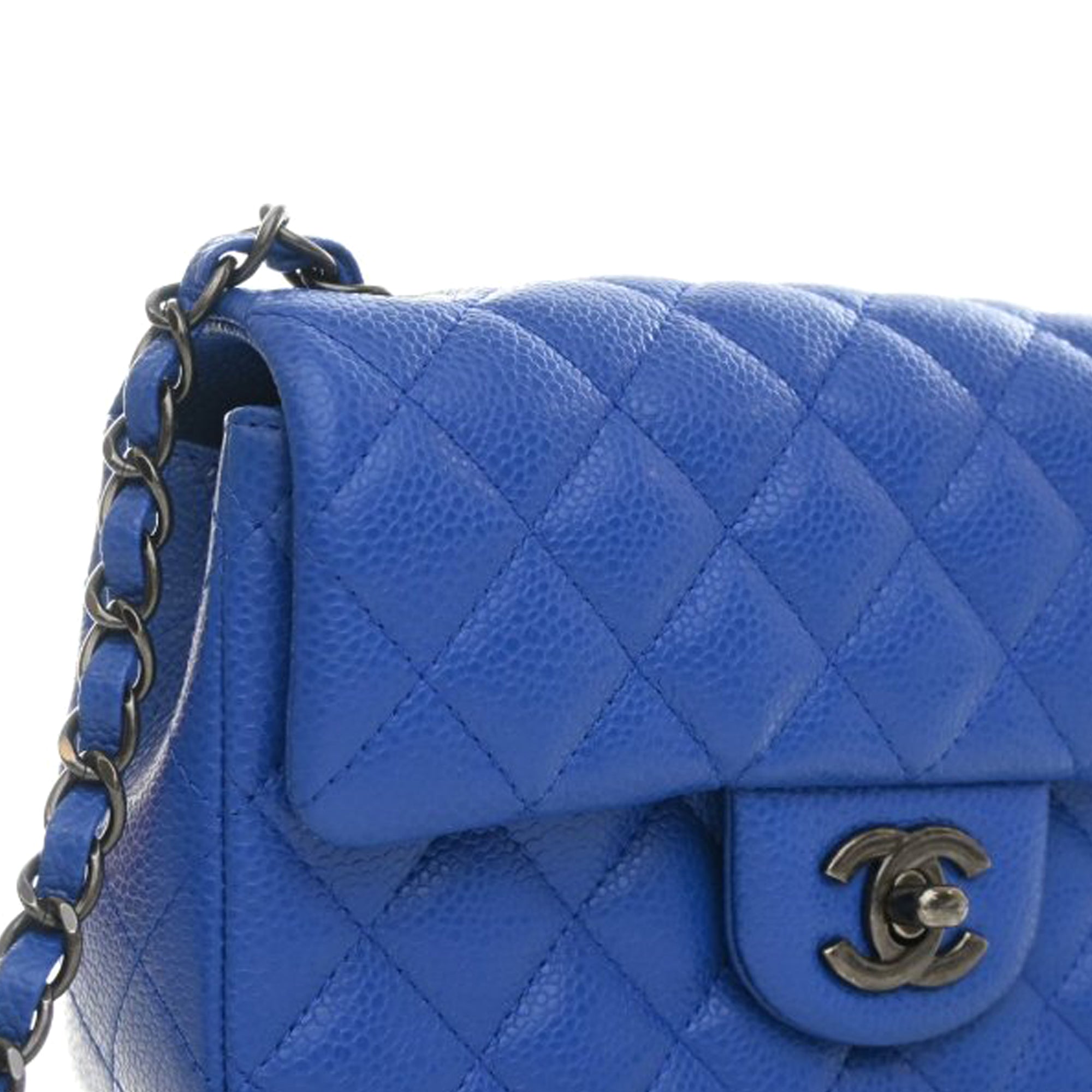 Chanel Mini Rectangular Classic Caviar Single Flap - image 7