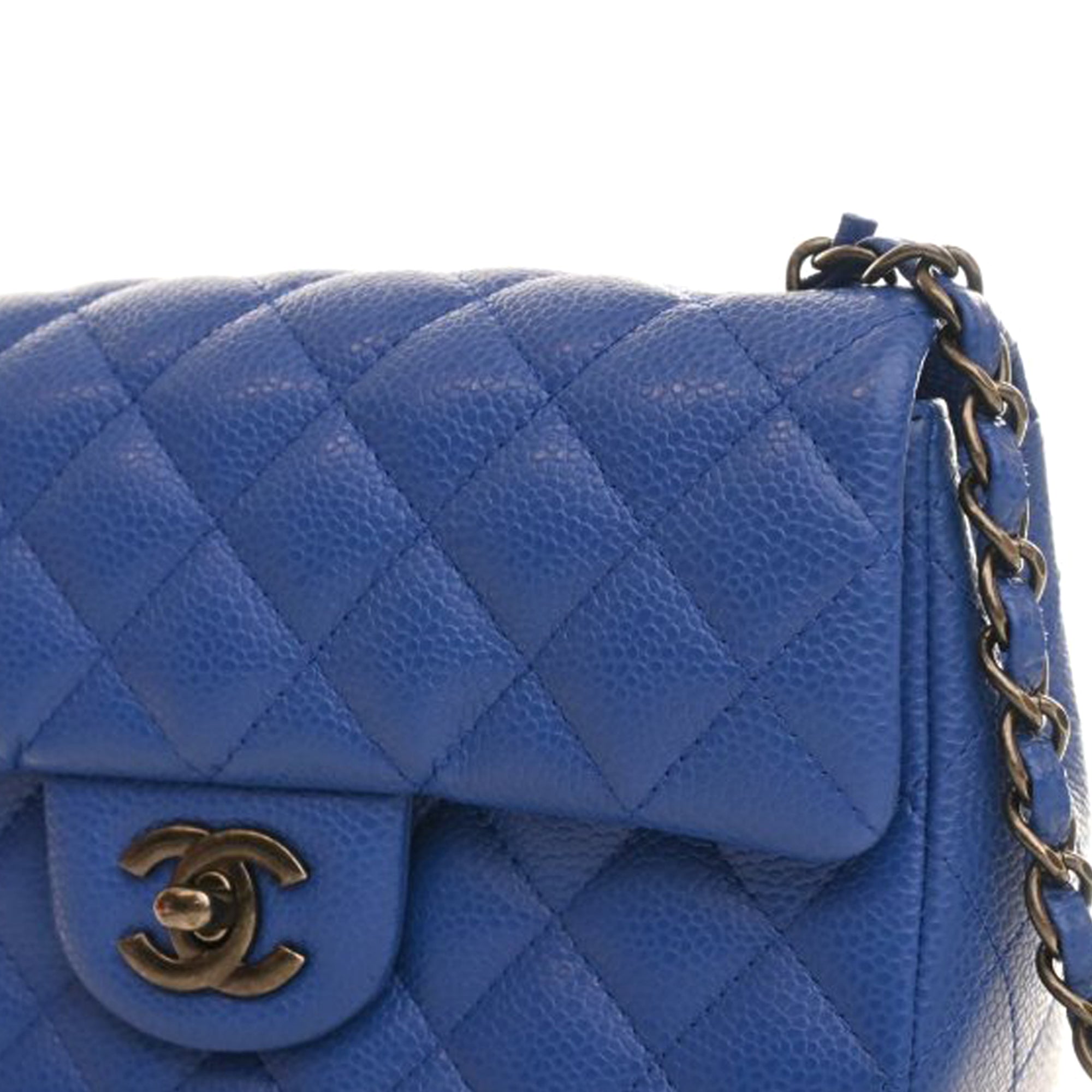 Chanel Mini Rectangular Classic Caviar Single Flap - image 8