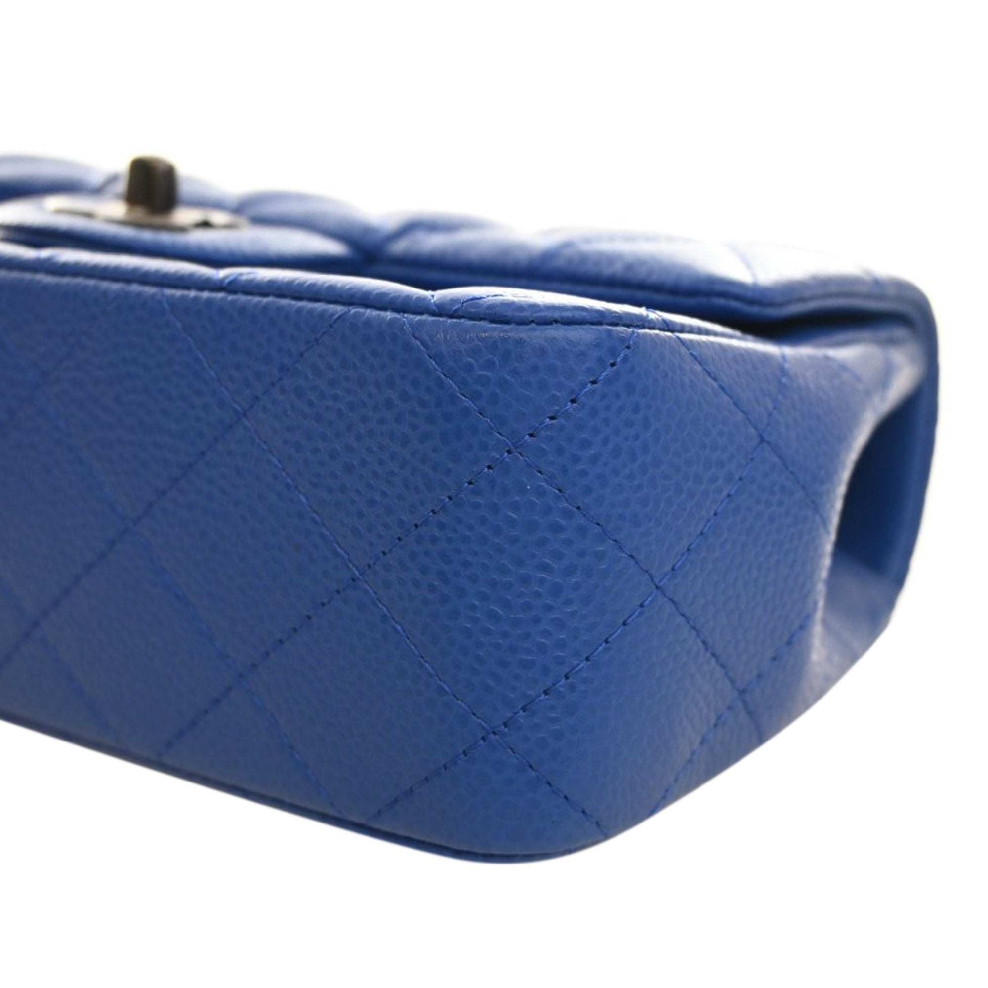Chanel Mini Rectangular Classic Caviar Single Flap - image 9