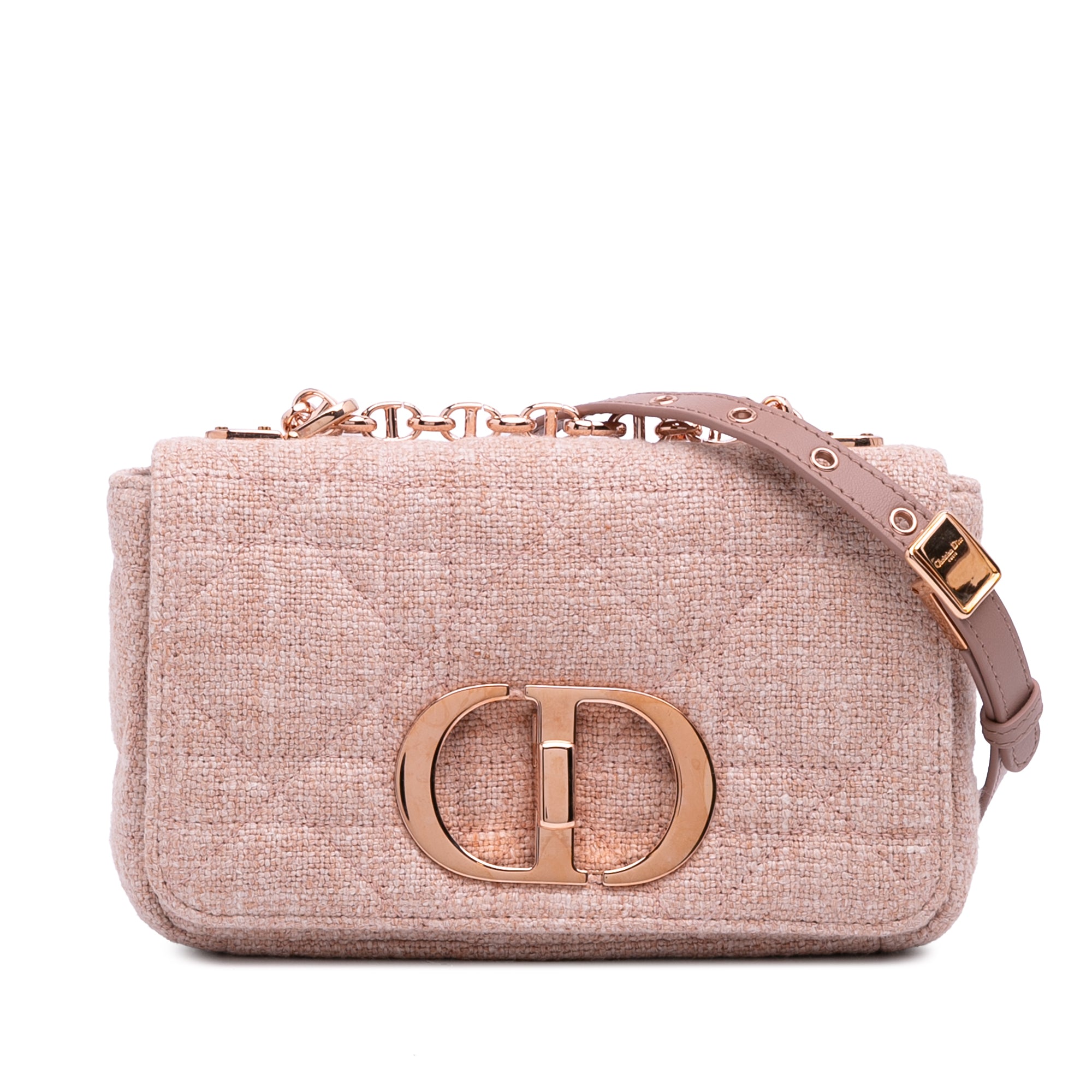 Dior Small Tweed Macrocannage Caro Bag - image 1