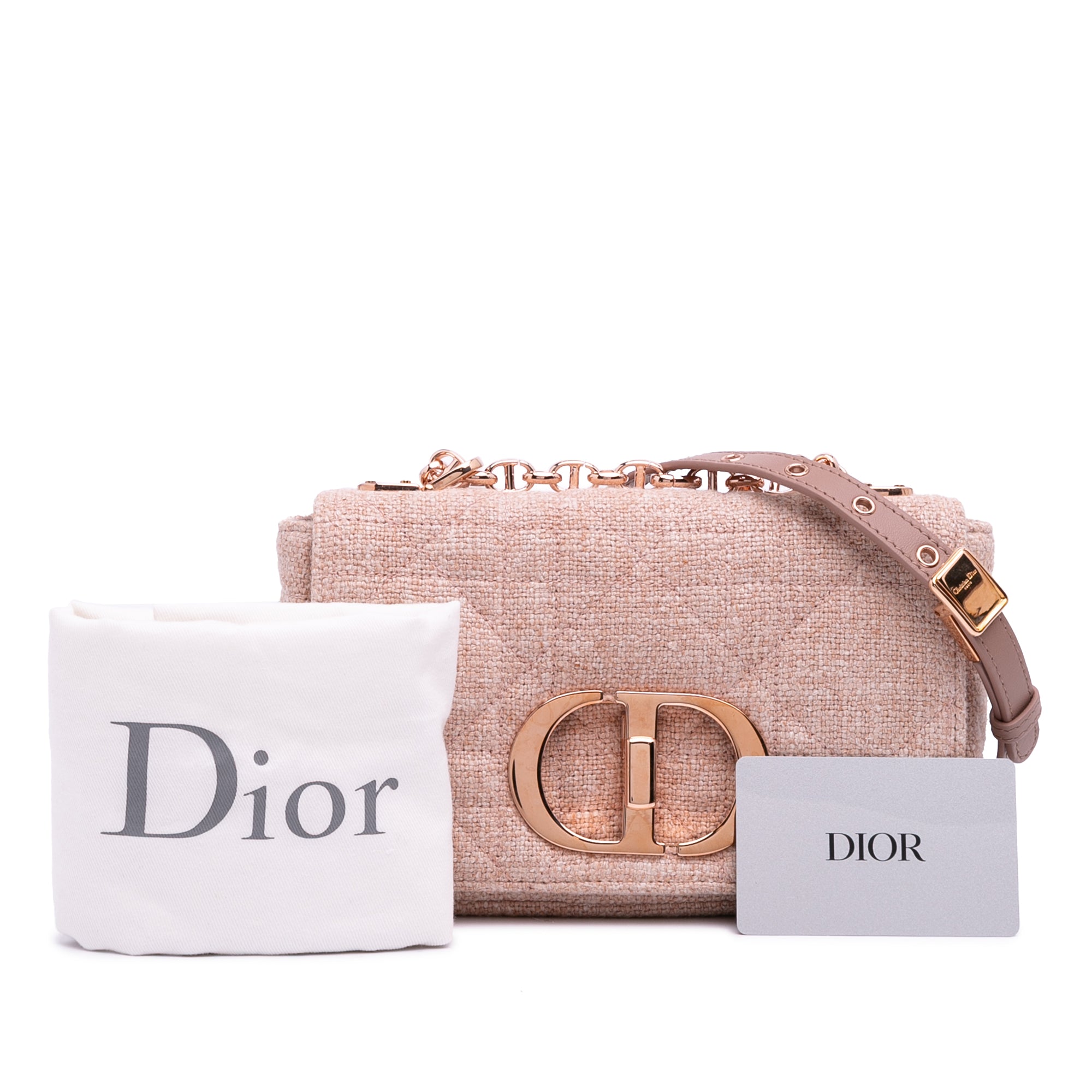 Dior Small Tweed Macrocannage Caro Bag - image 11