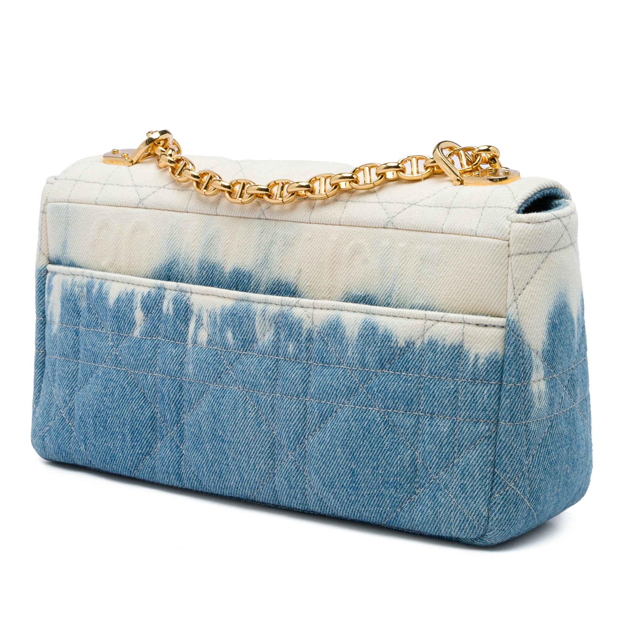 Dior Medium Denim Tie Dye Macrocannage Caro Bag - image 2