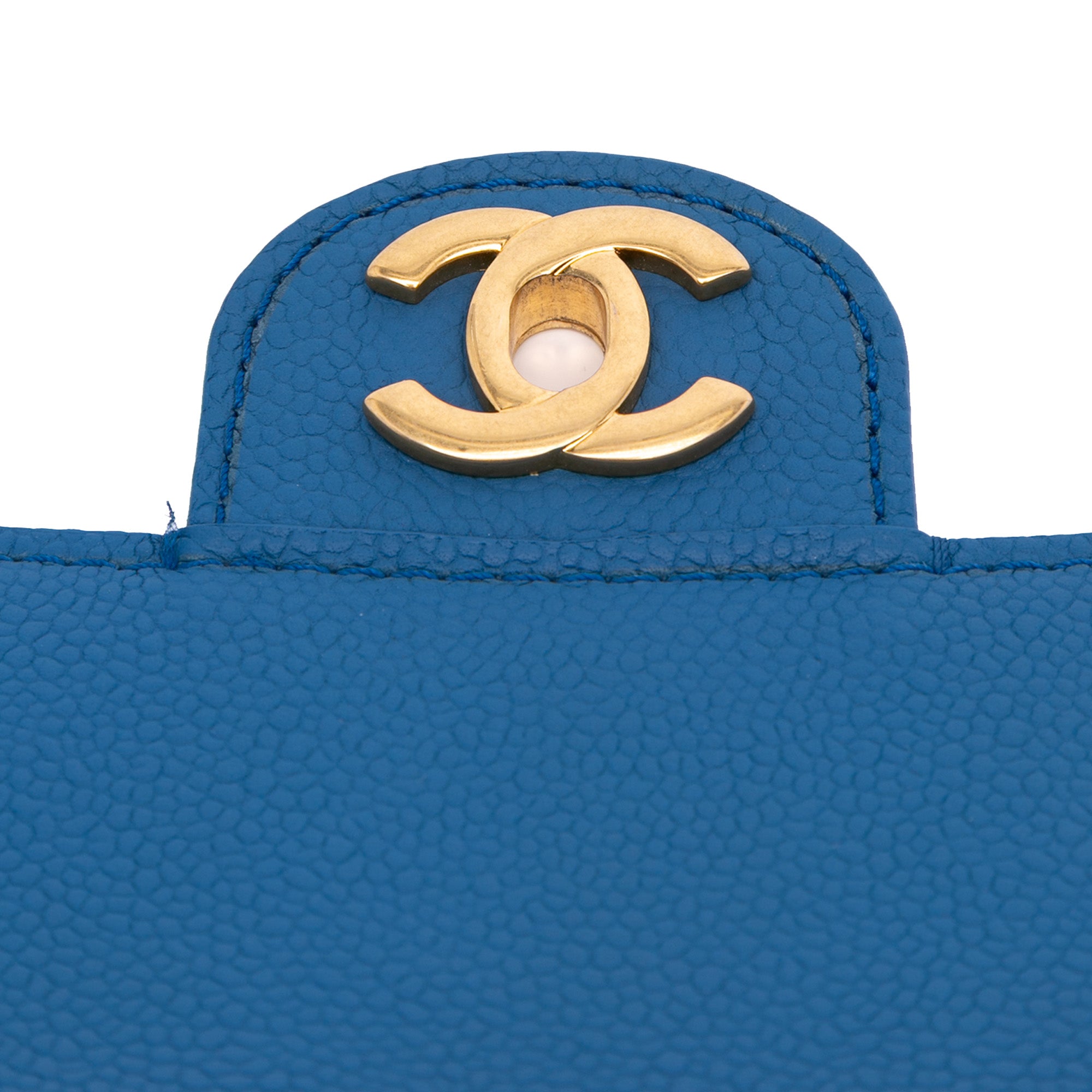 Chanel Mini Square Pure Classic Caviar Single Flap - image 10