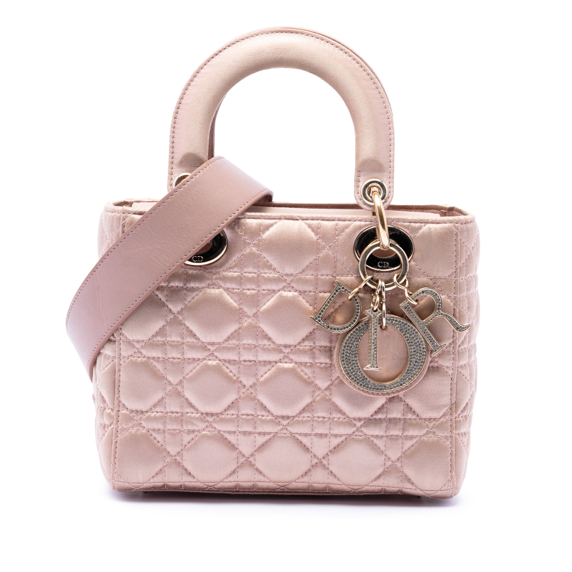 Dior Small Satin Cannage Swarovski Lady Dior - image 1
