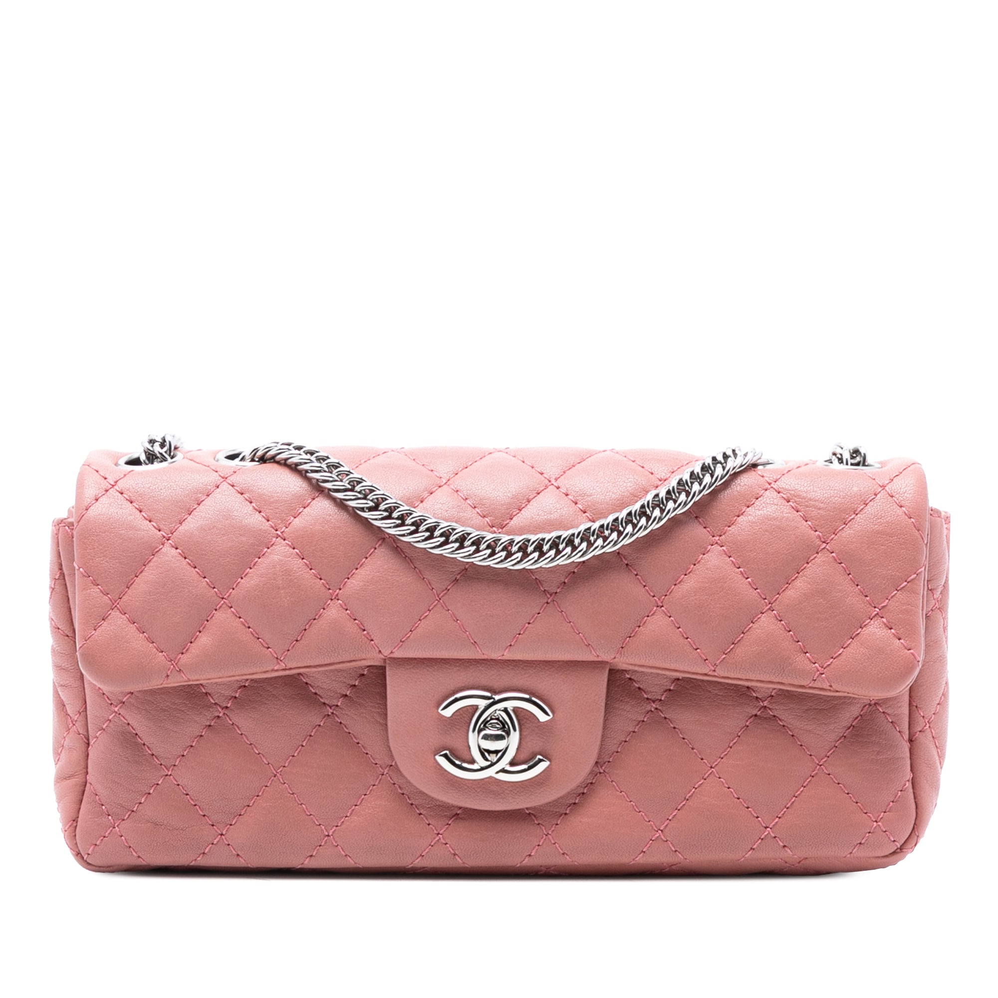 Chanel Classic Lambskin East West Bijoux Chain Single Flap - image 1